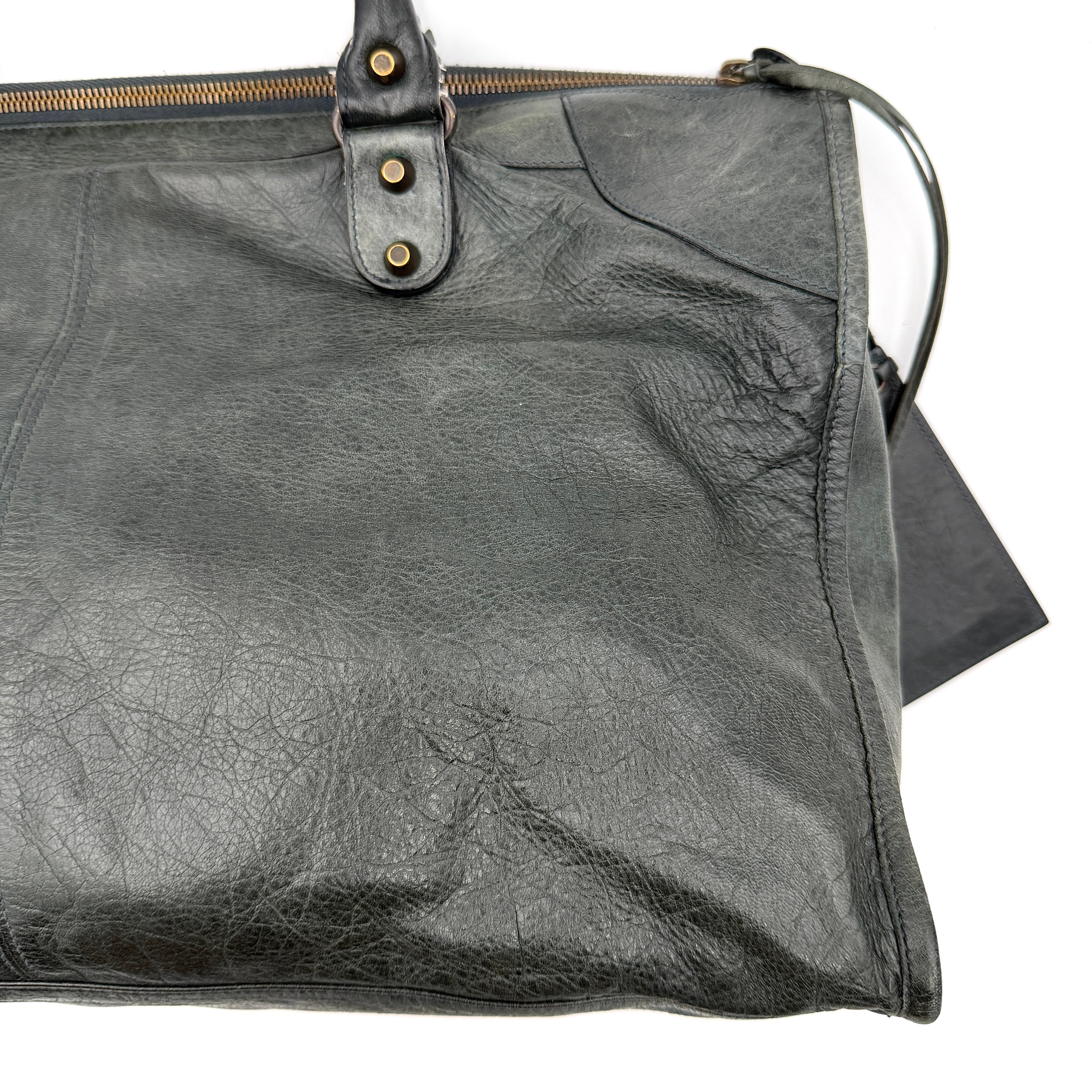 Balenciaga City Shoulder Bag Anthracite Grey