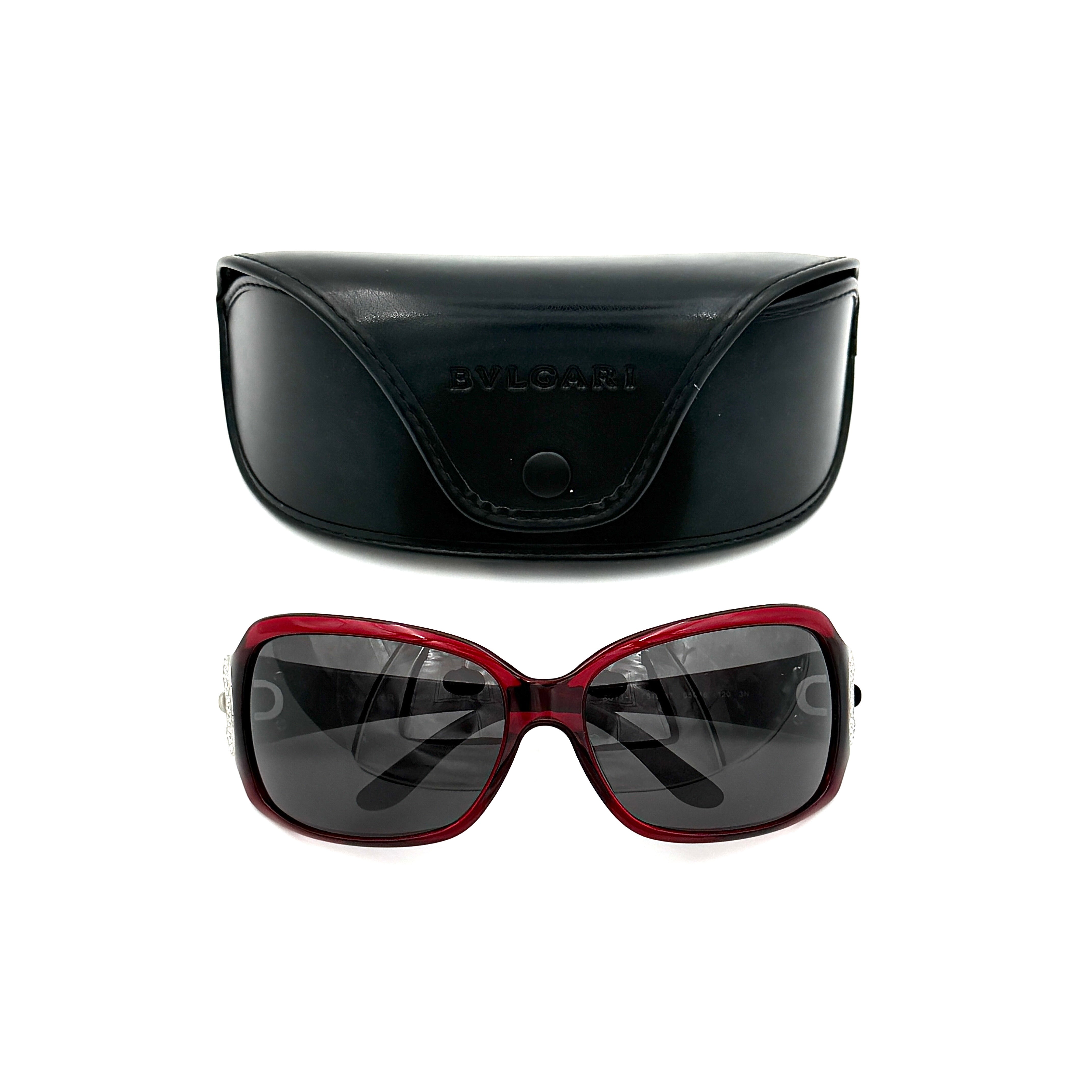 Bvlgari 8013-B Sunglasses Maroon