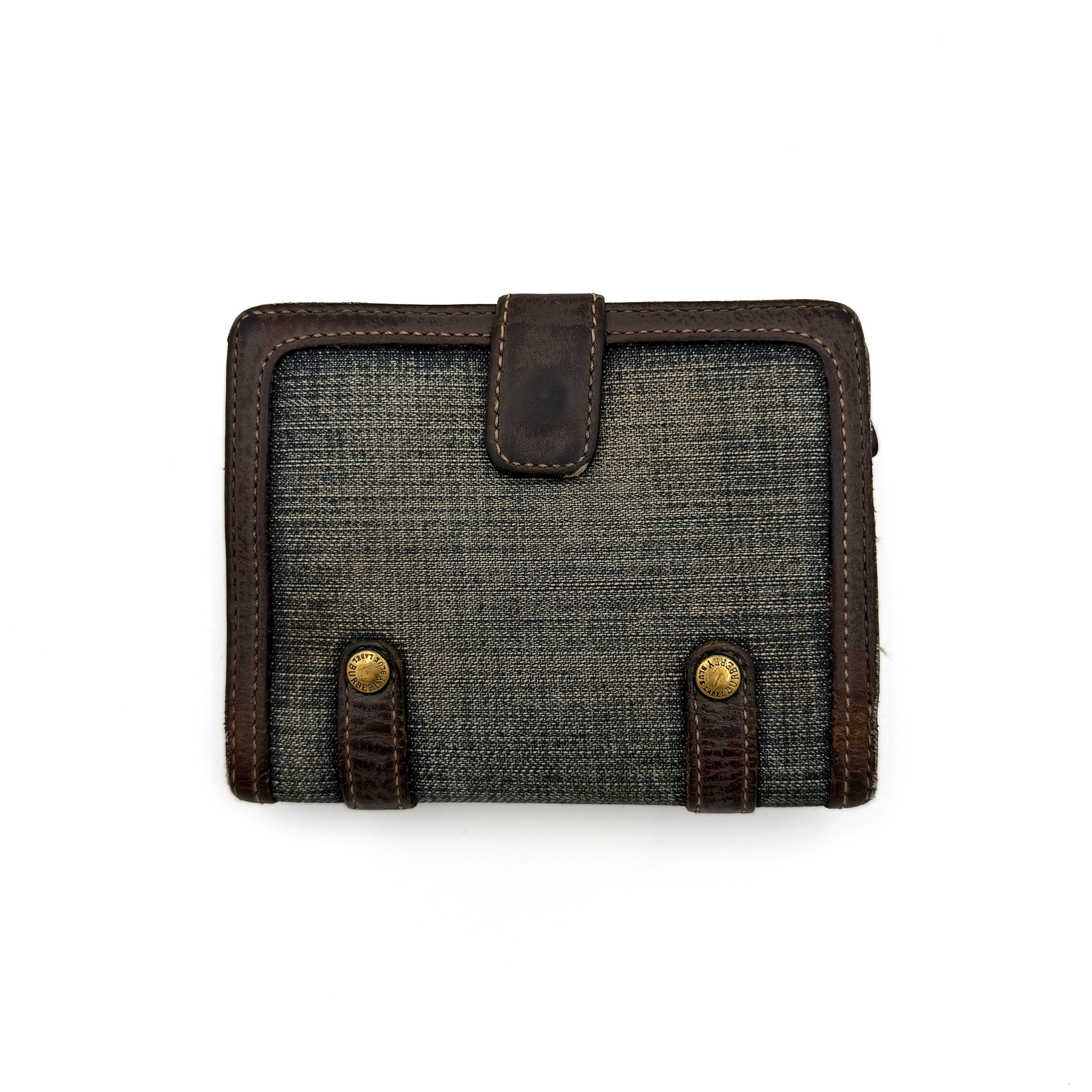 Burberry Blue Label Buckle Denim Wallet