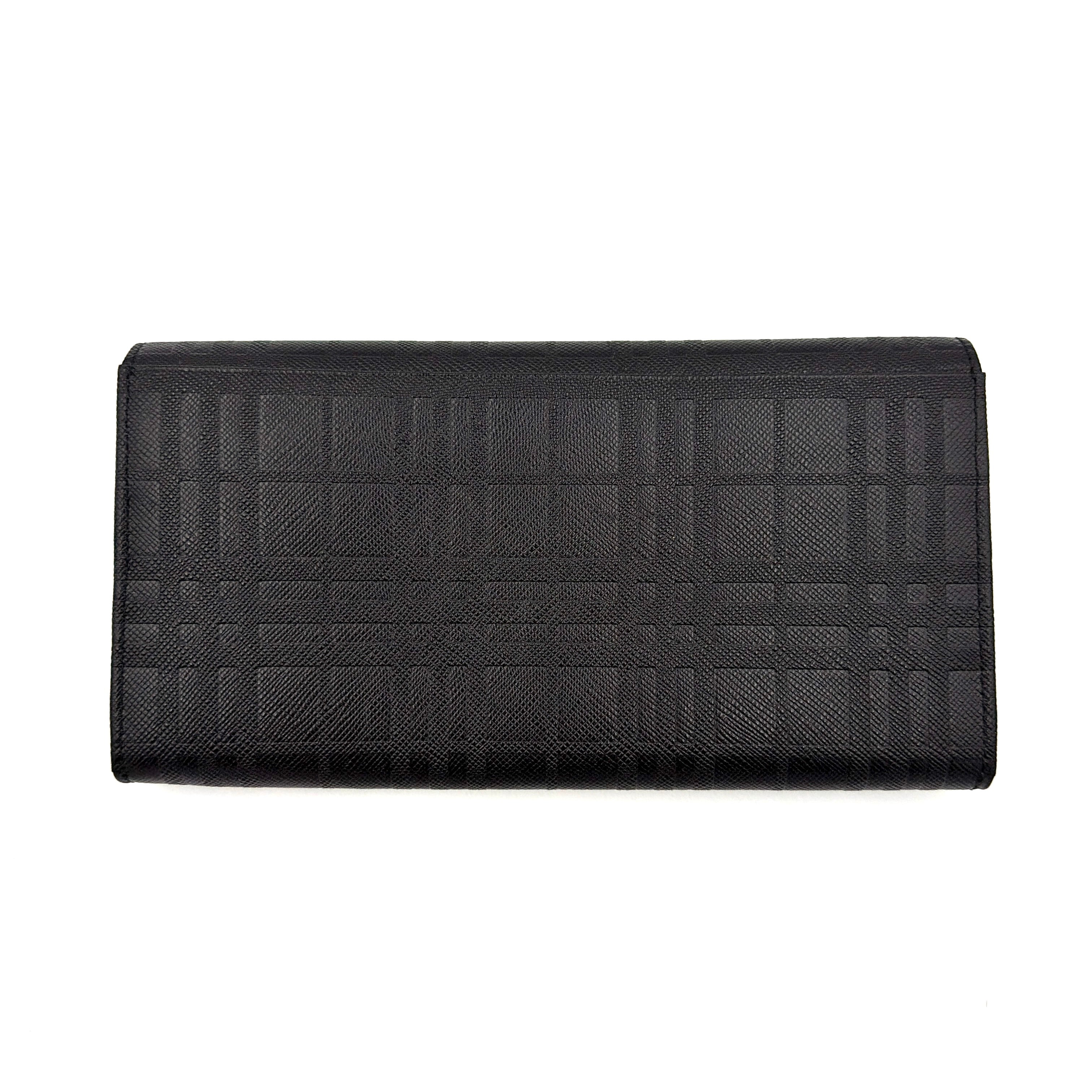 Burberry Embossed Check Continental Wallet Black