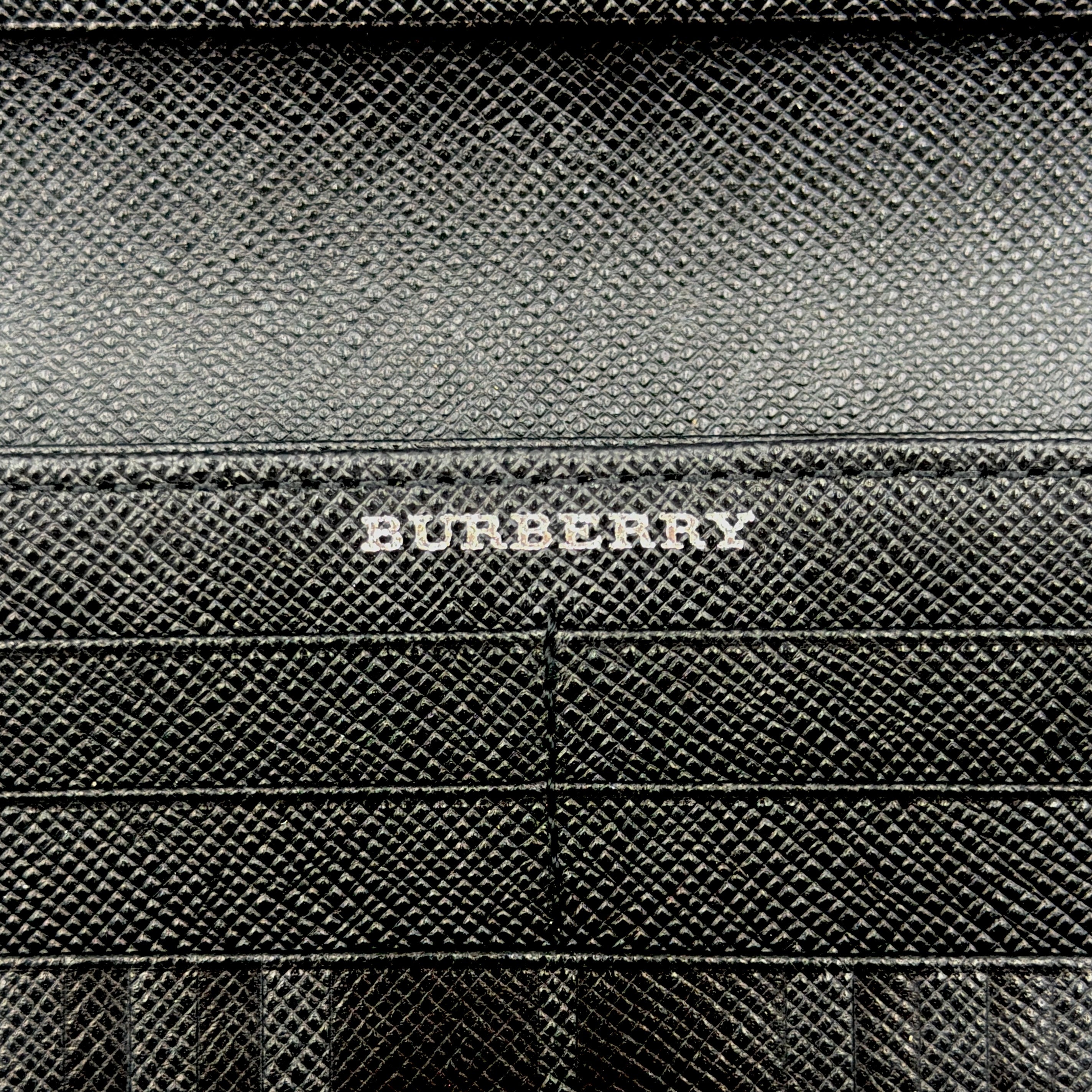 Burberry Embossed Check Continental Wallet Black
