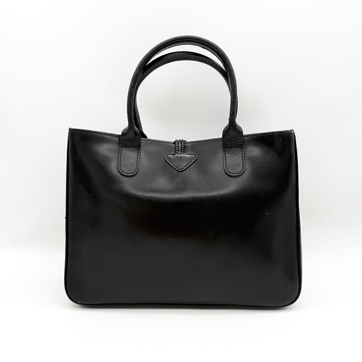 Longchamp Roseau Leather Handbag Black