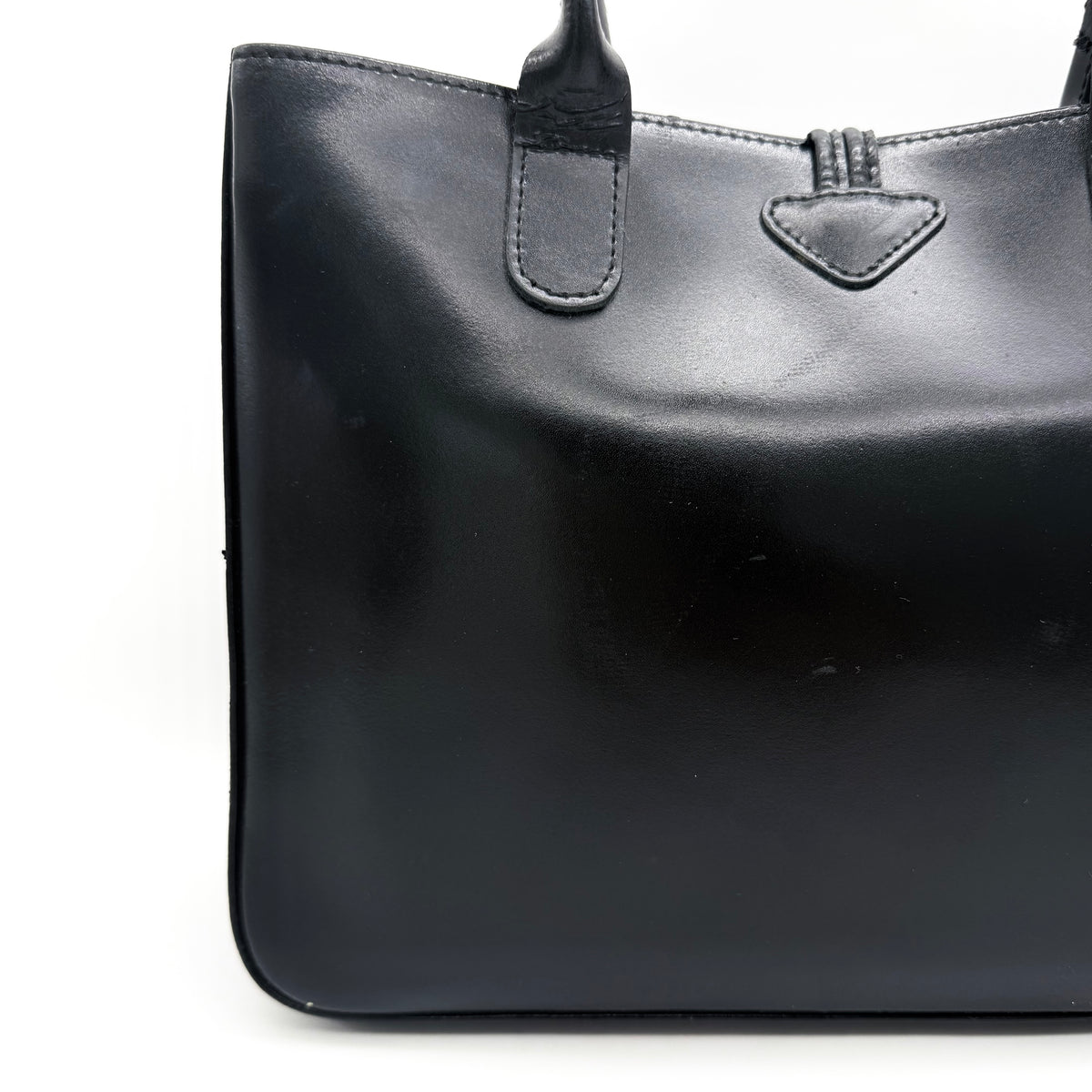 Longchamp Roseau Leather Handbag Black