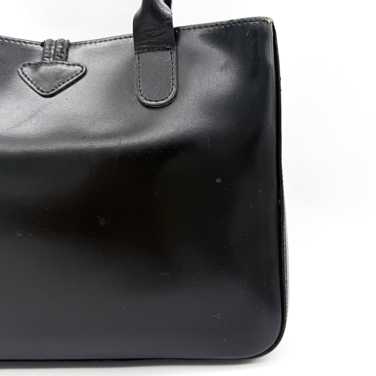Longchamp Roseau Leather Handbag Black