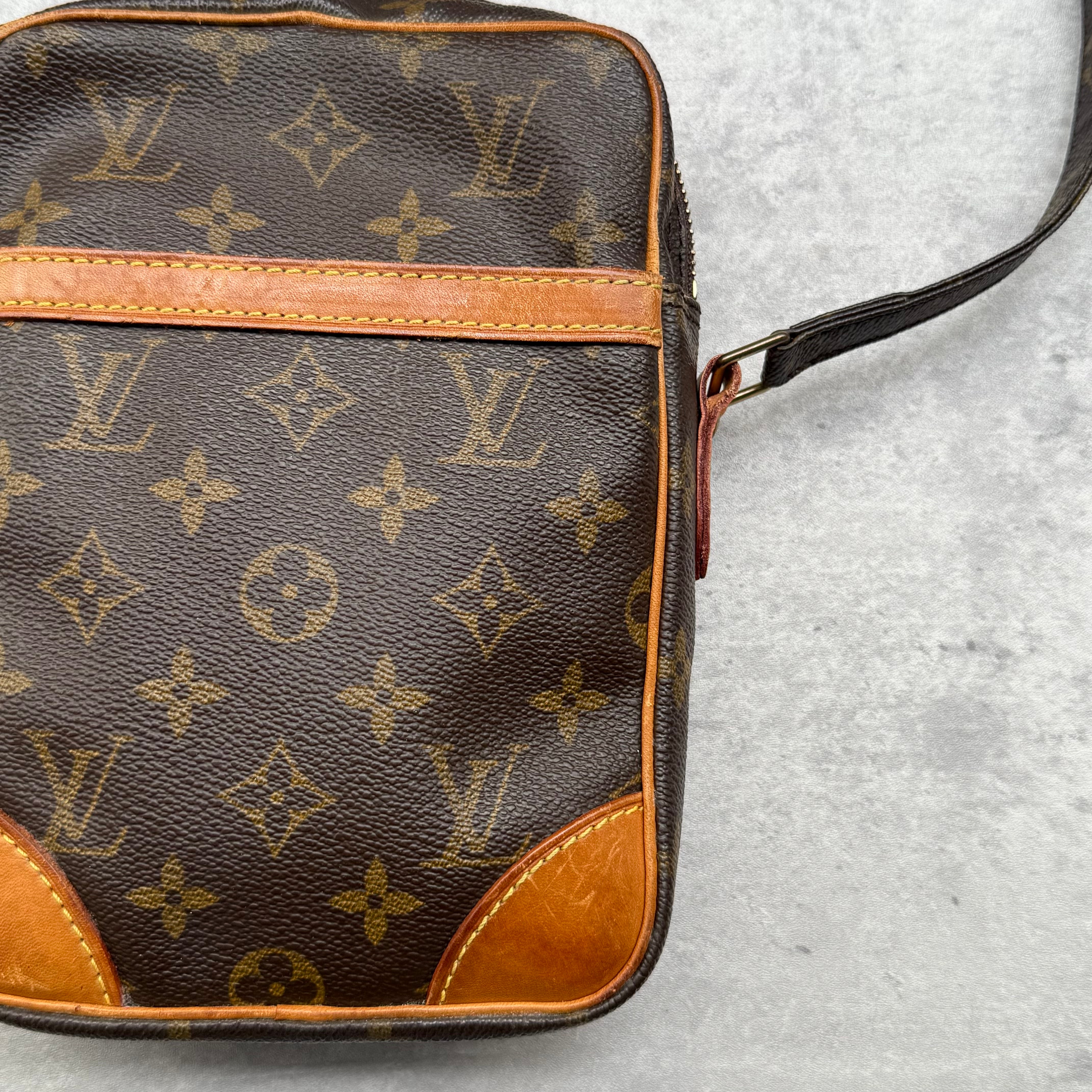 Louis Vuitton Monogram Danube Crossbody Bag Brown
