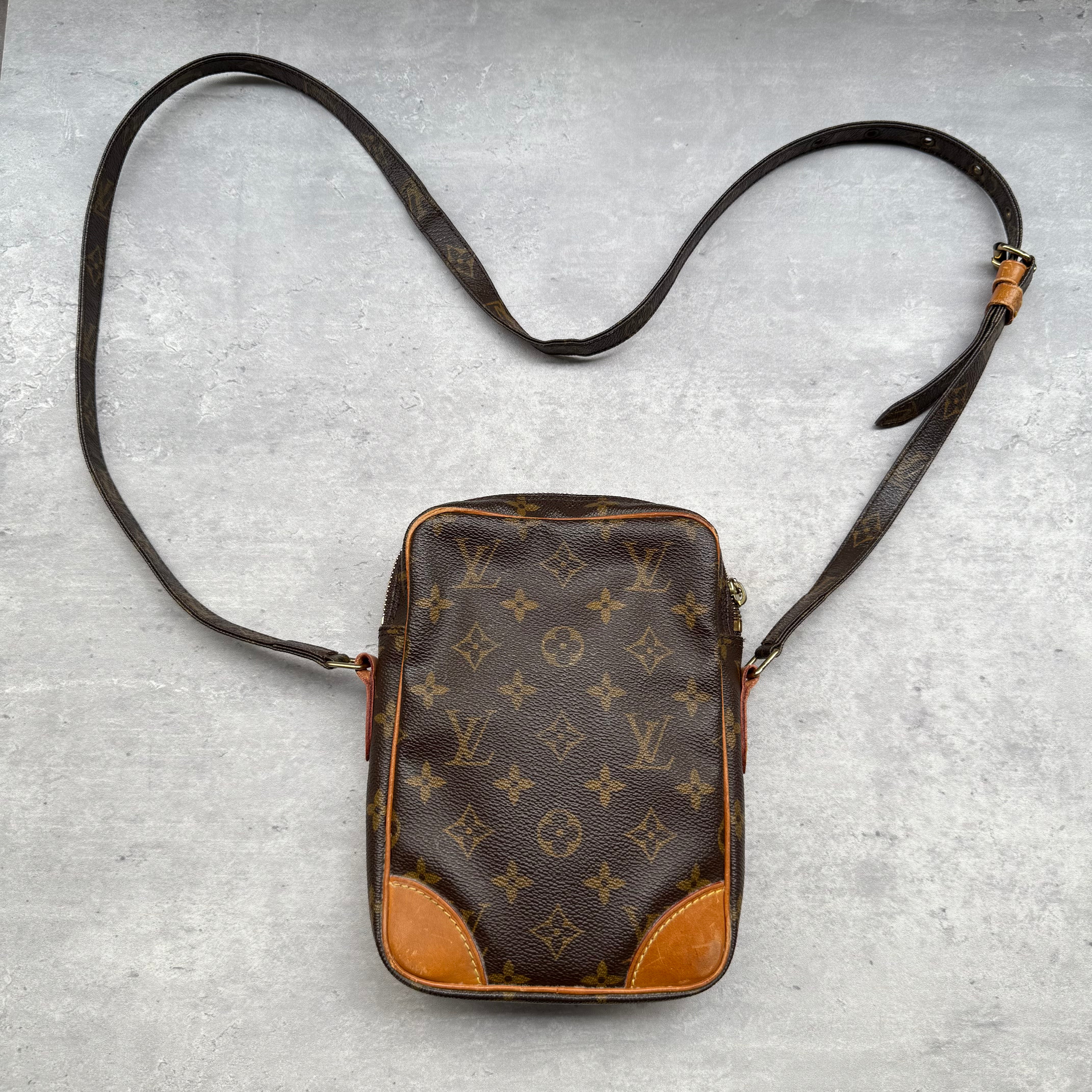 Louis Vuitton Monogram Danube Crossbody Bag Brown