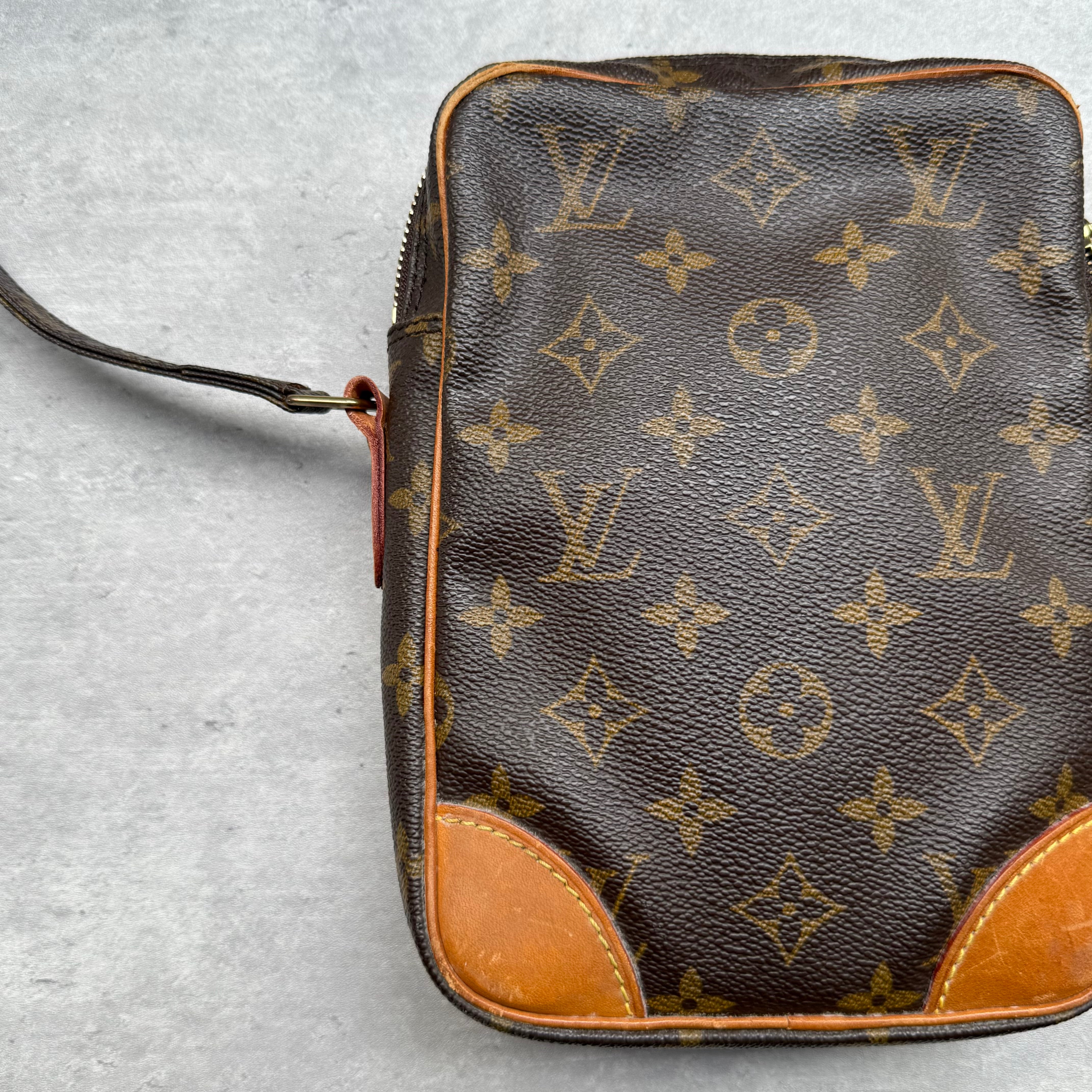 Louis Vuitton Monogram Danube Crossbody Bag Brown