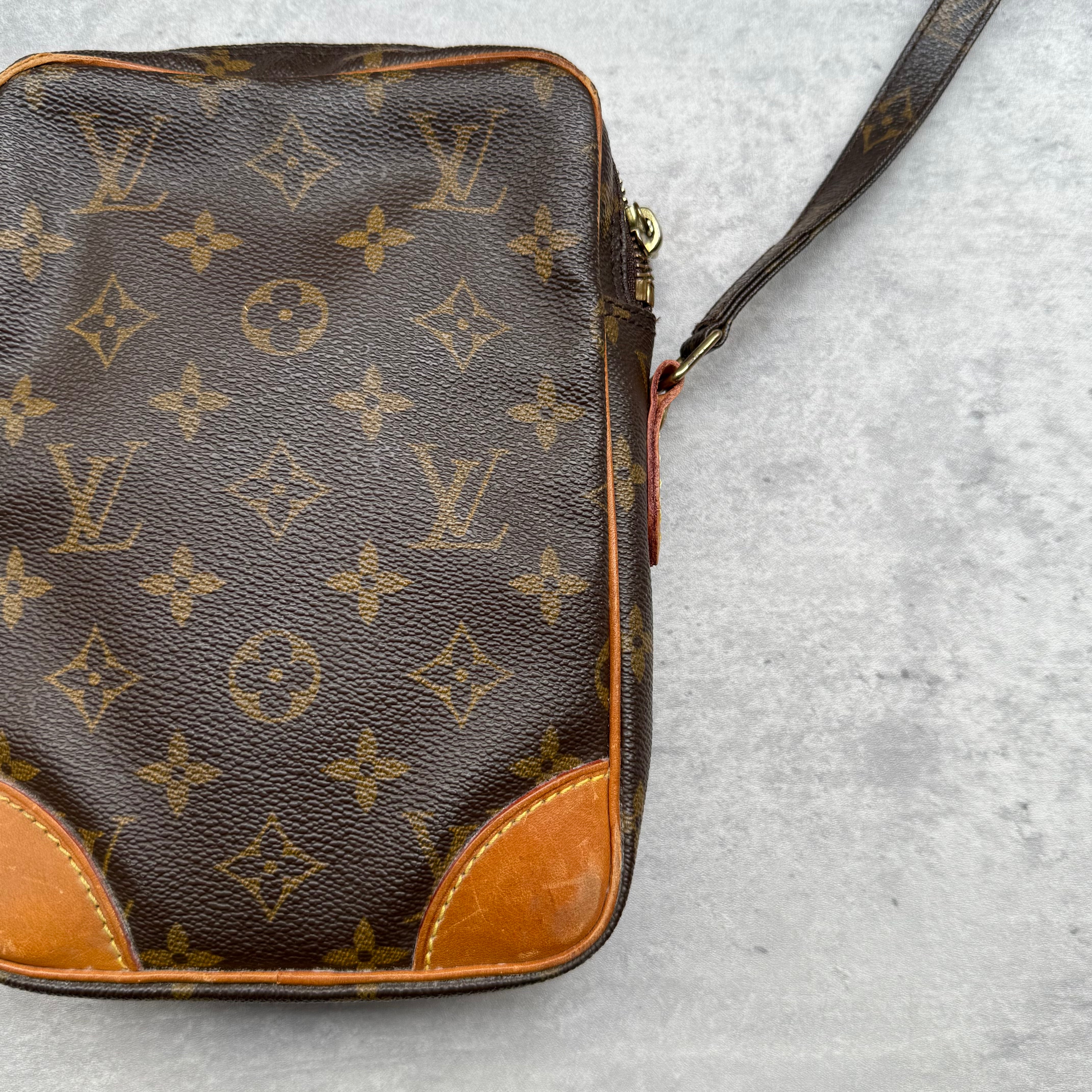 Louis Vuitton Monogram Danube Crossbody Bag Brown