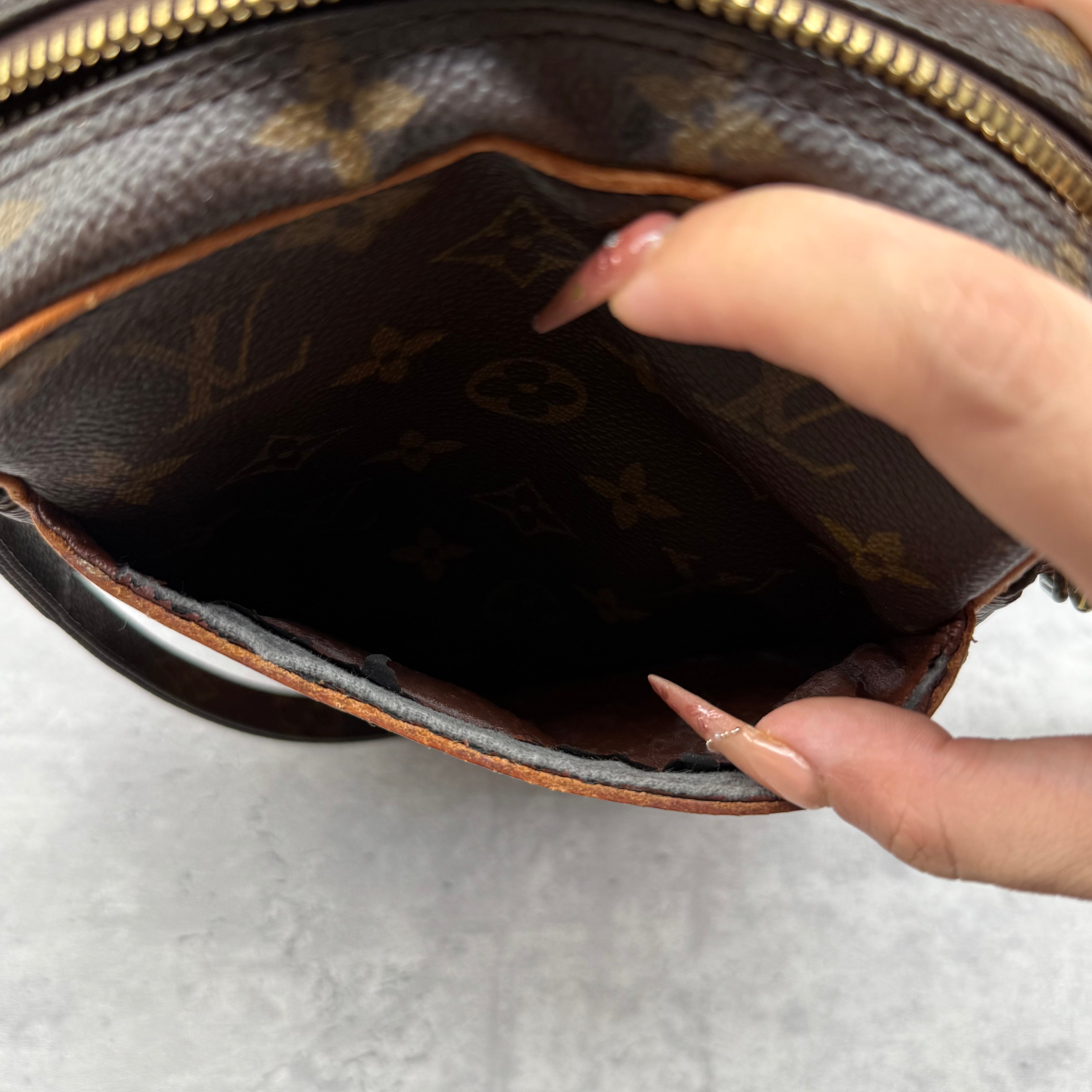 Louis Vuitton Monogram Danube Crossbody Bag Brown