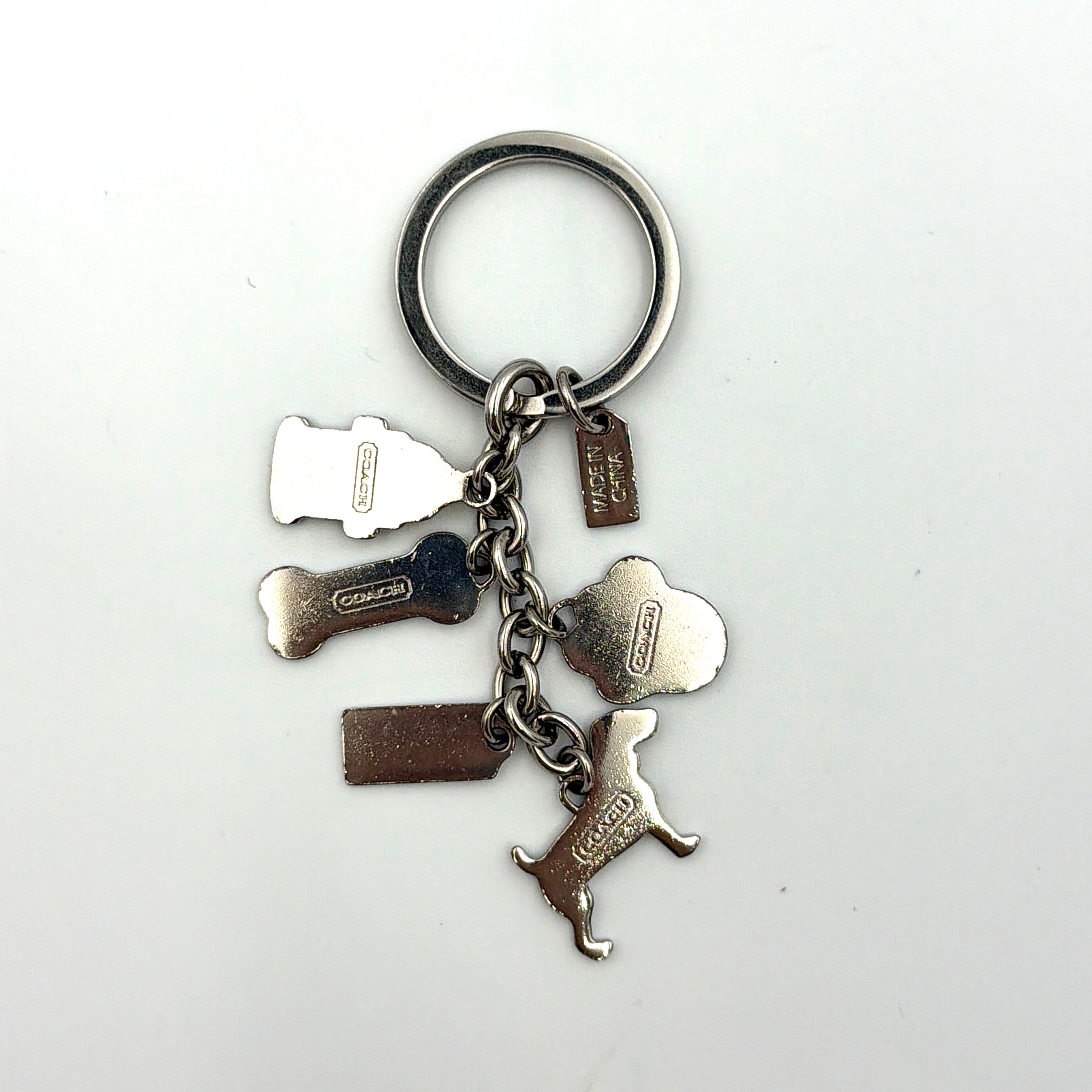 Coach Jack Russell Enamel Charms Keychain
