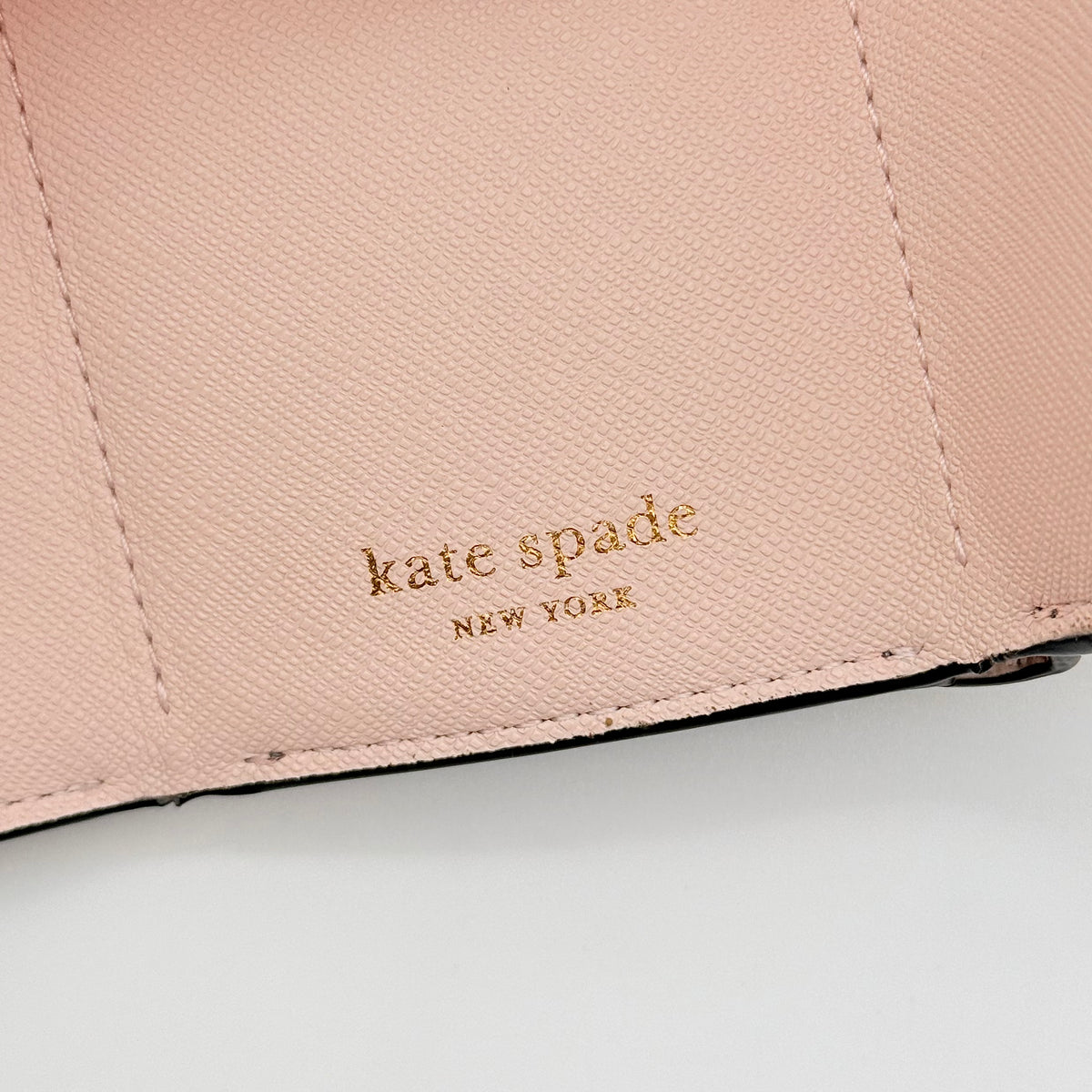 Kate Spade Compact Trifold Wallet Black/Pink