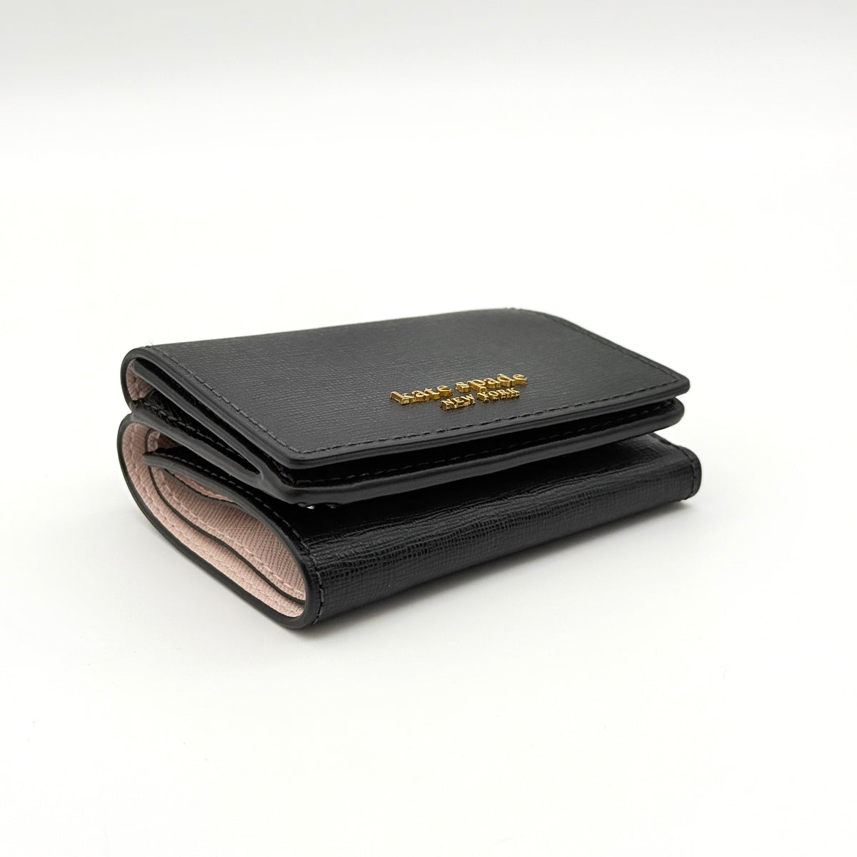 Kate Spade Compact Trifold Wallet Black/Pink