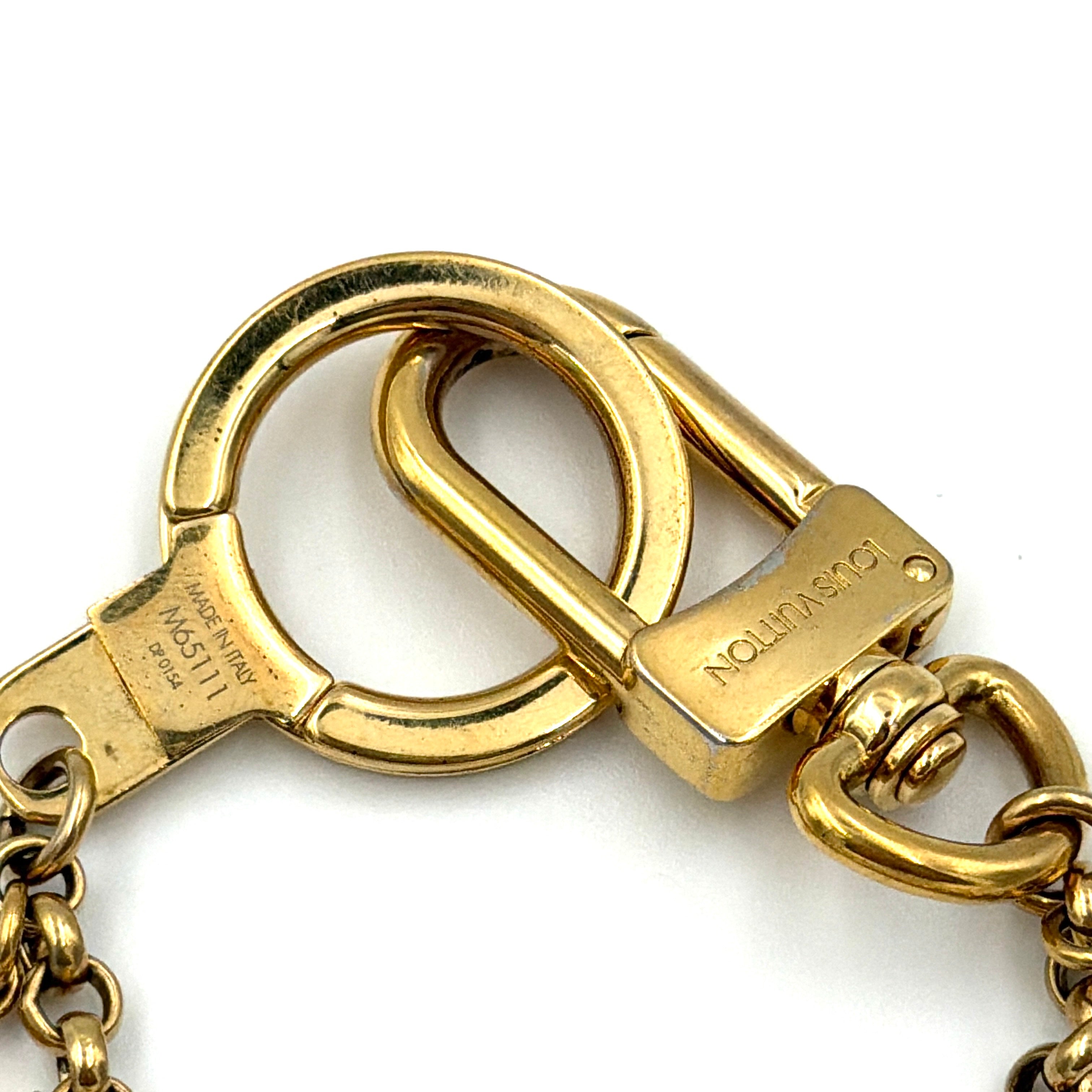 Louis Vuitton Fleur de Monogram Bag Charm Gold