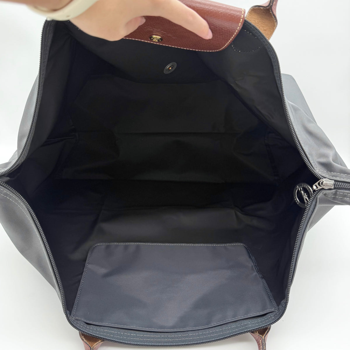 Longchamp Le Pliage Original Travel Bag Grey