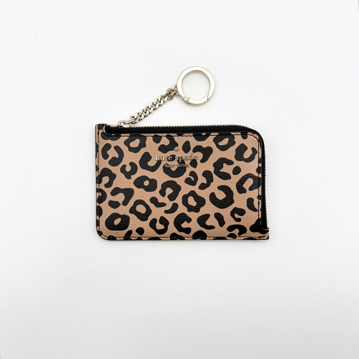Kate Spade New York Leopard Key Coin Purse Brown/Black