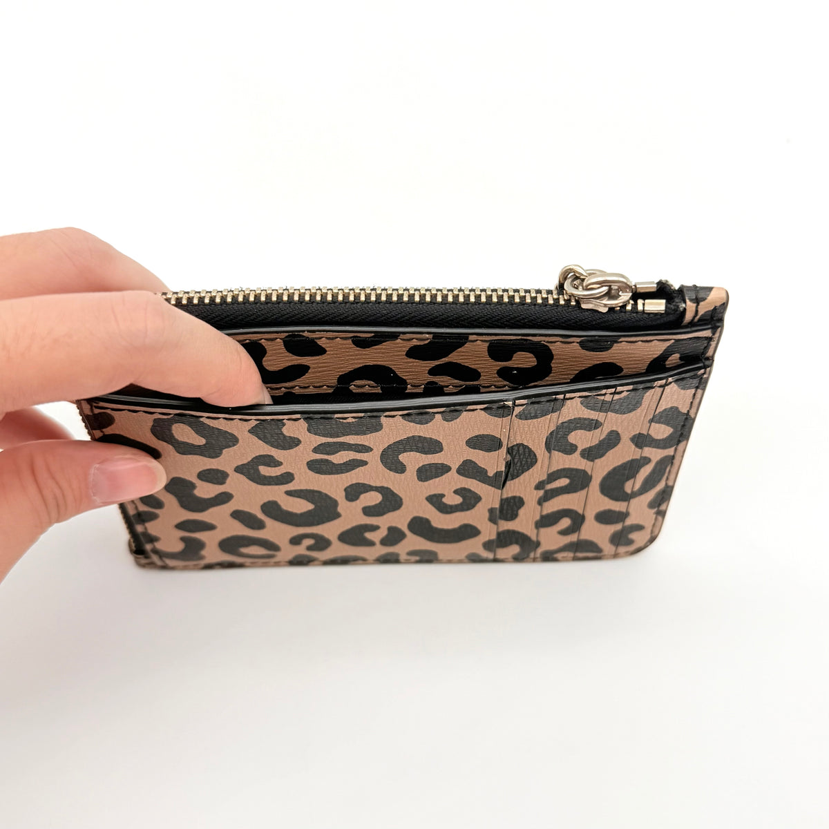 Kate Spade New York Leopard Key Coin Purse Brown/Black