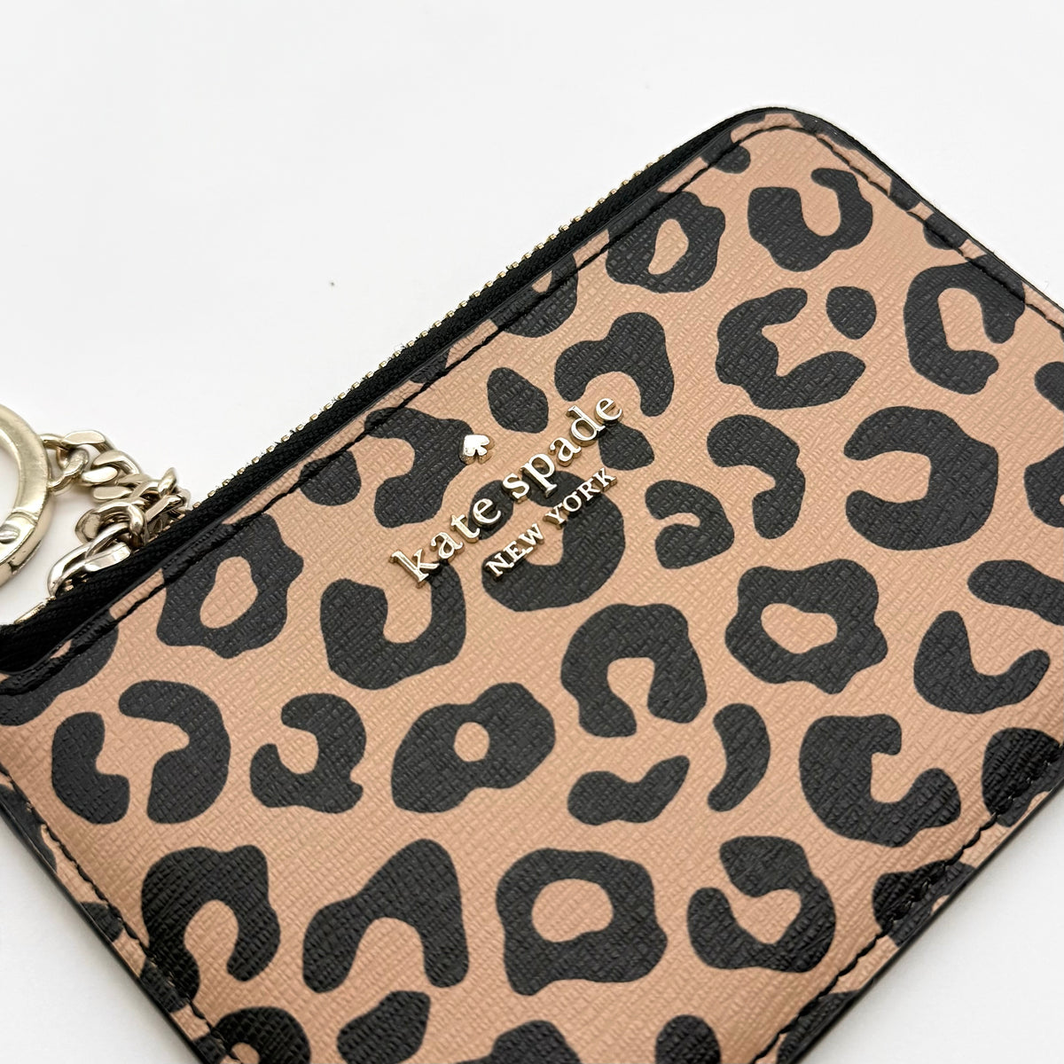 Kate Spade New York Leopard Key Coin Purse Brown/Black