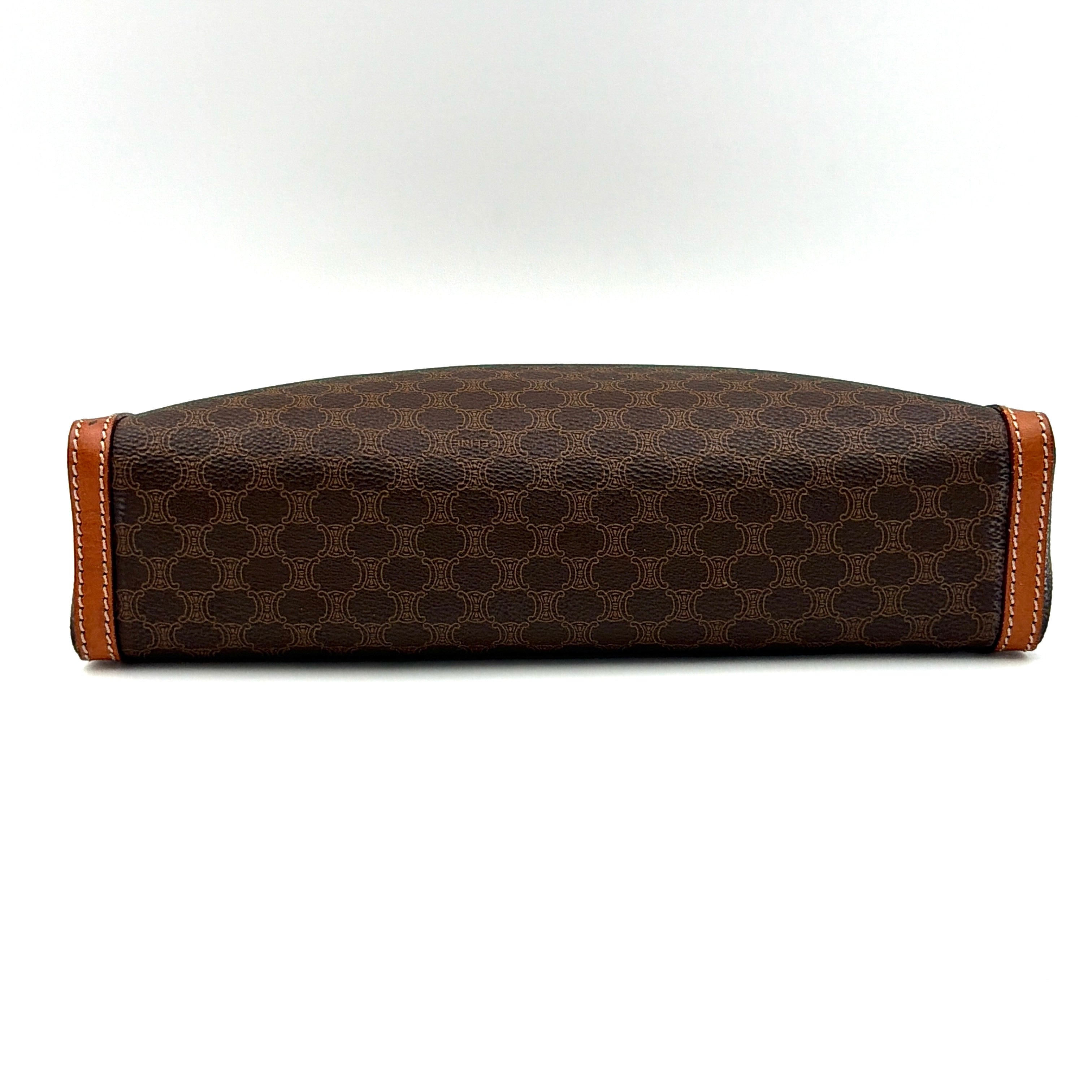 Celine Macadam Clutch Bag Brown