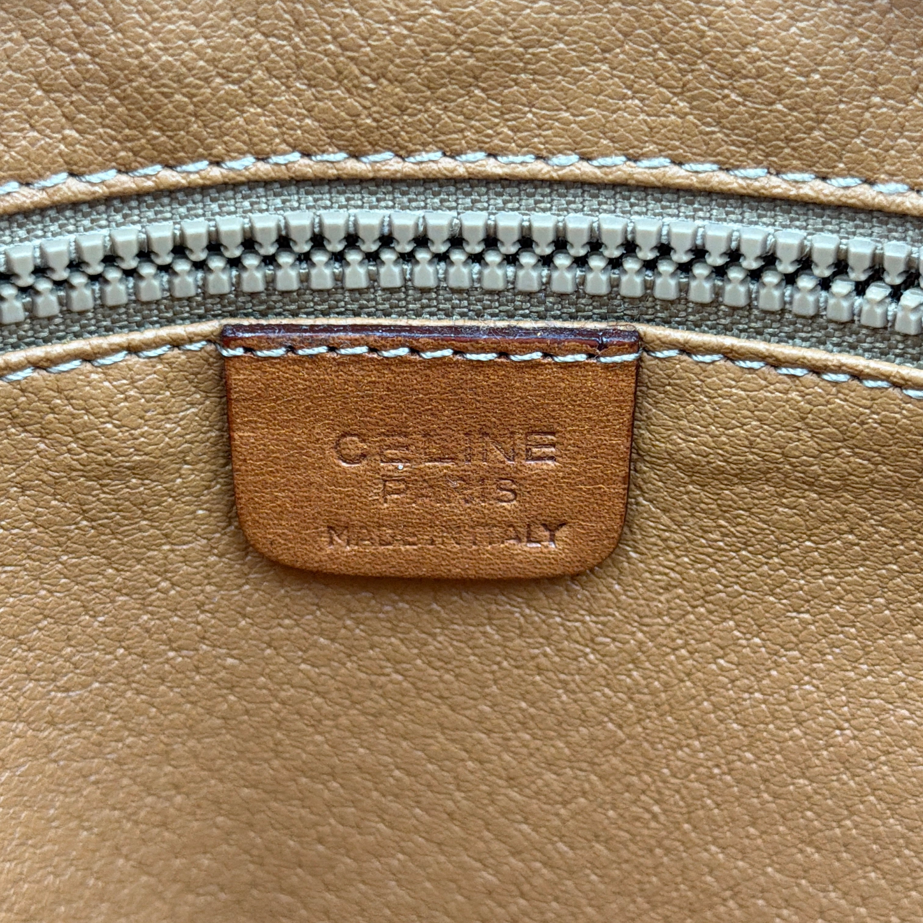 Celine Macadam Clutch Bag Brown