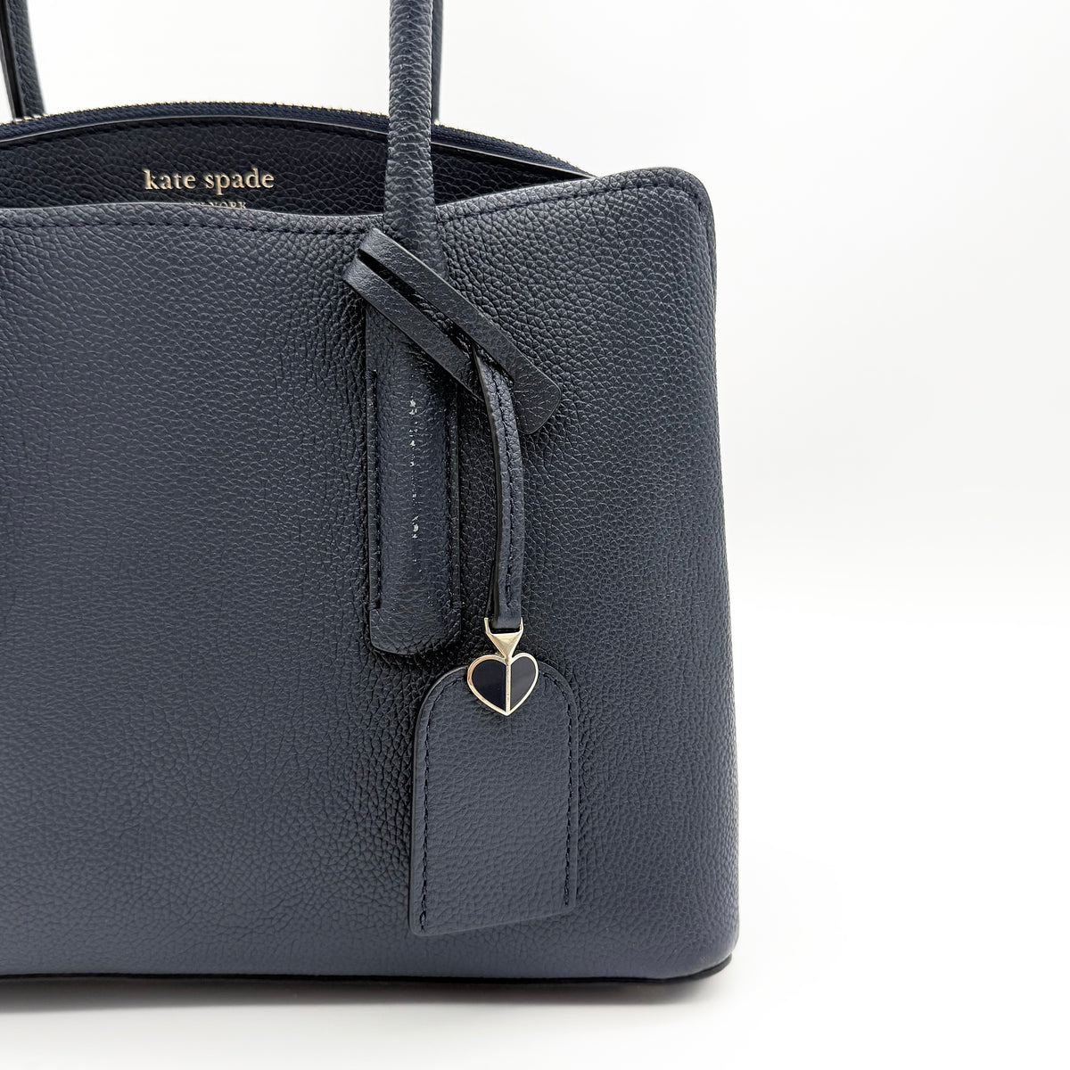 Kate Spade 2Way Margaux Medium Satchel Handbag Navy Blue