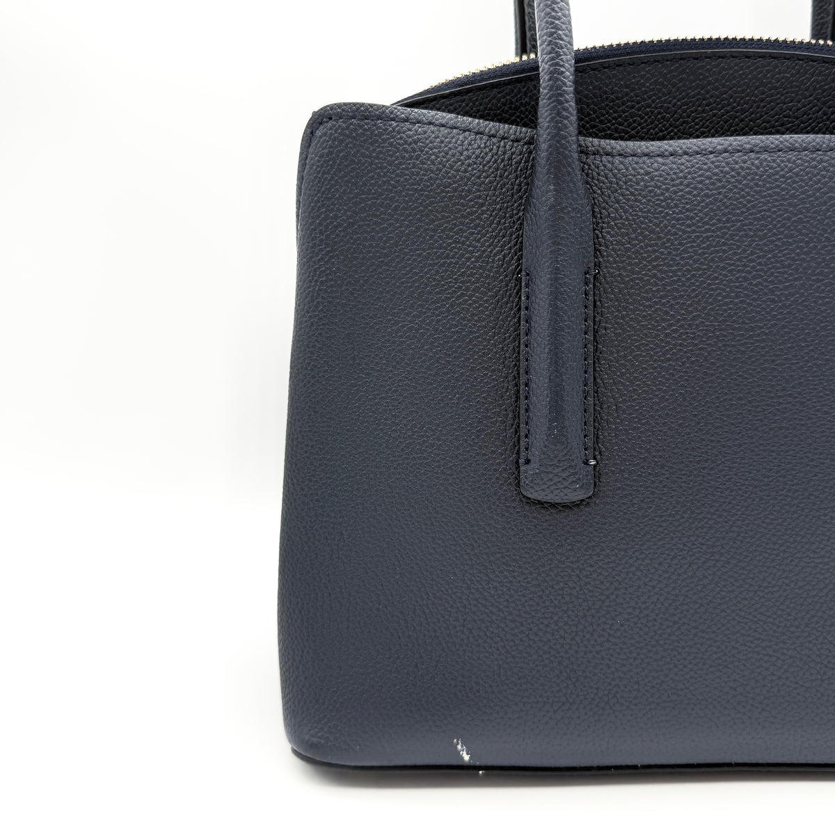 Kate Spade 2Way Margaux Medium Satchel Handbag Navy Blue