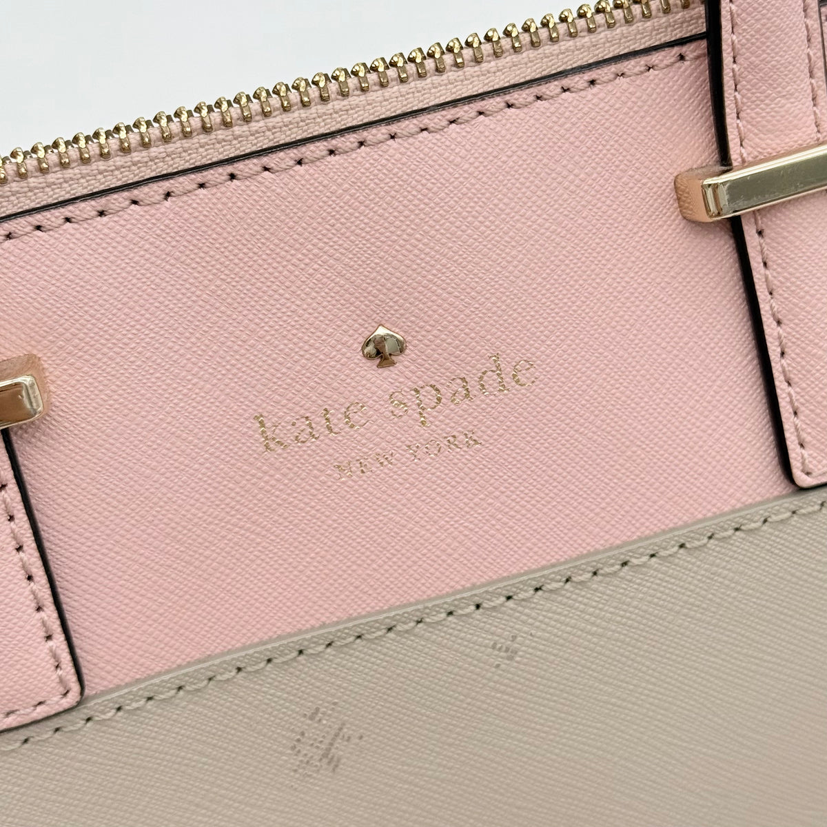 Kate Spade New York 2Way Bicolour Handbag Pink/Beige