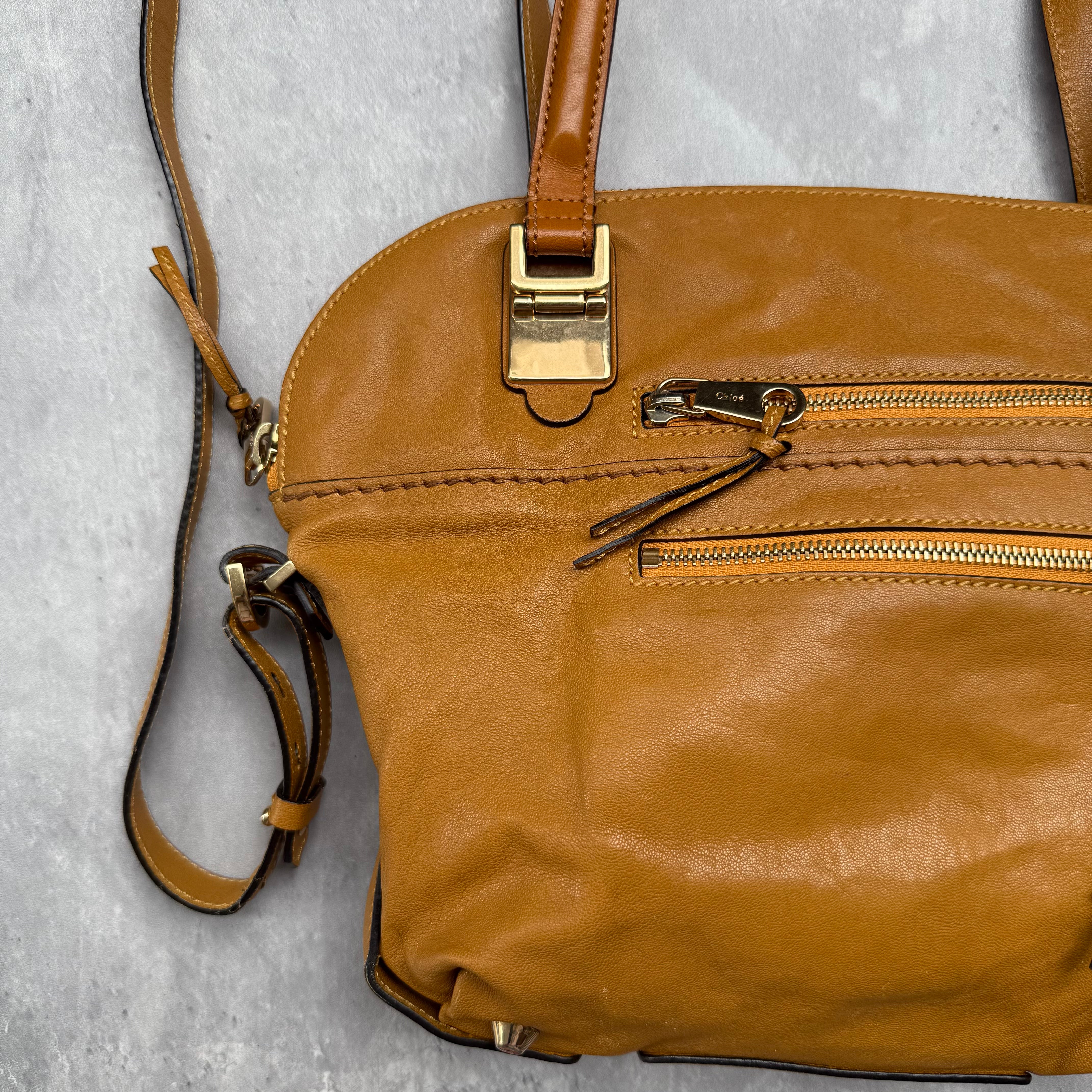 Chloe 2Way Angie Hobo ShoulderBag Brown
