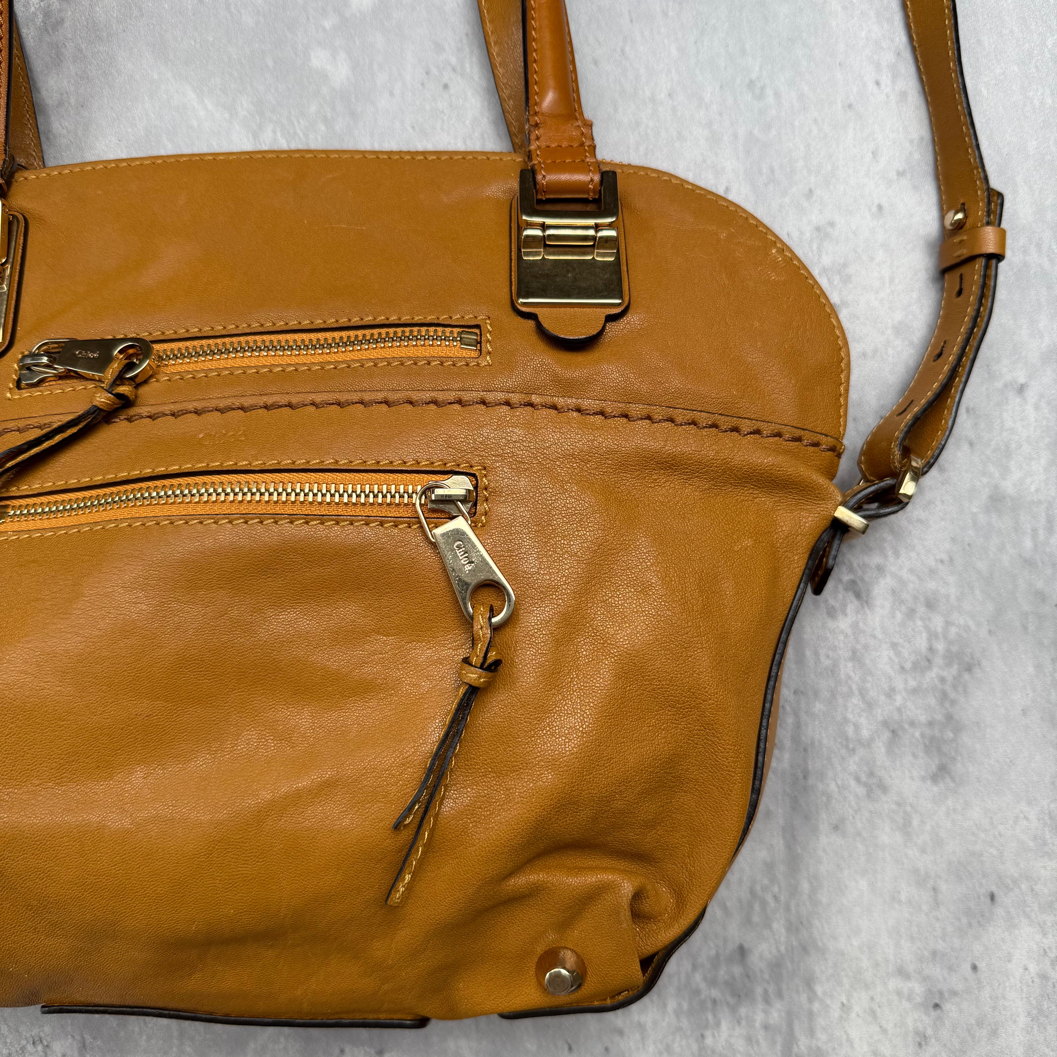 Chloe 2Way Angie Hobo ShoulderBag Brown