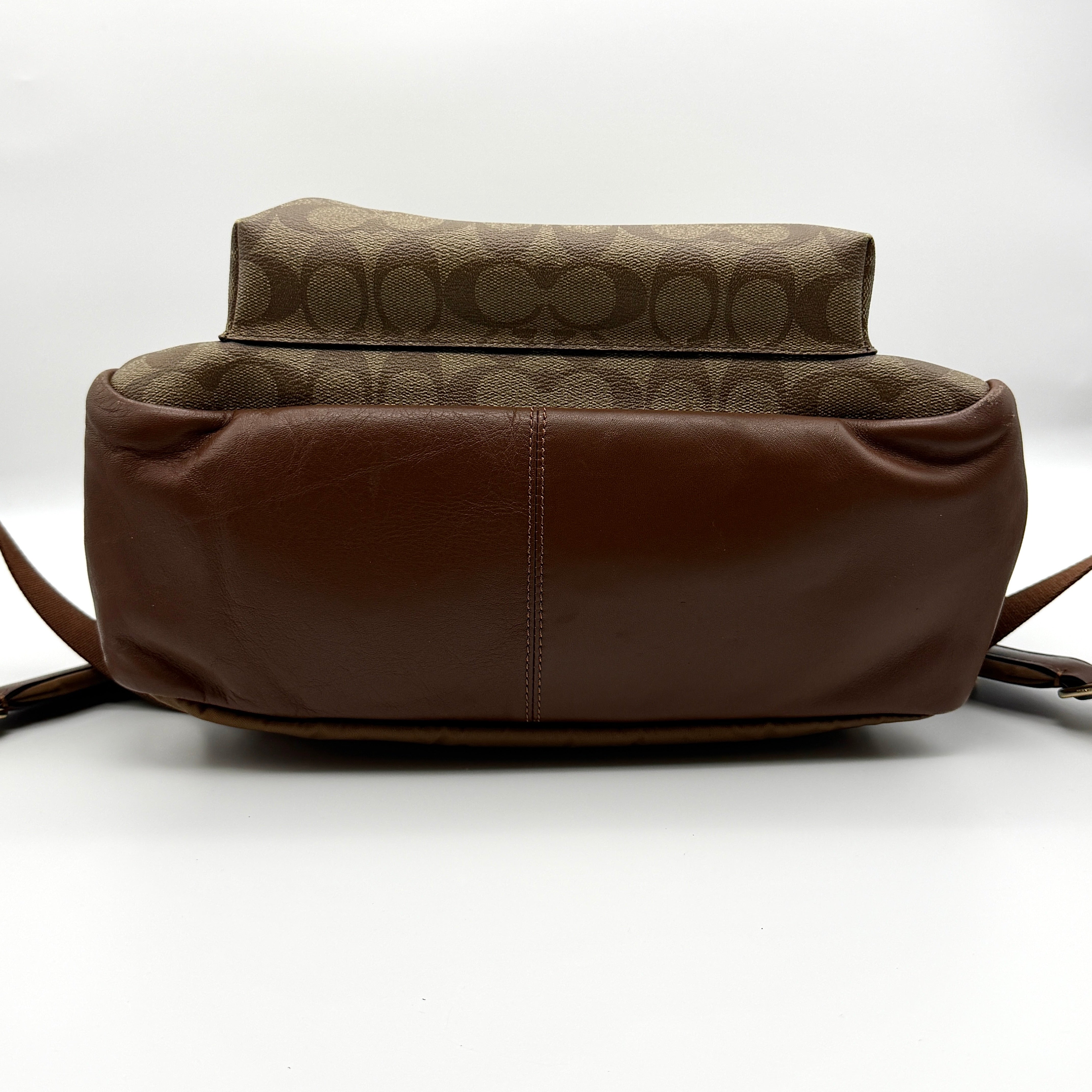 Coach Signature Charlie Backpack Beige/Brown