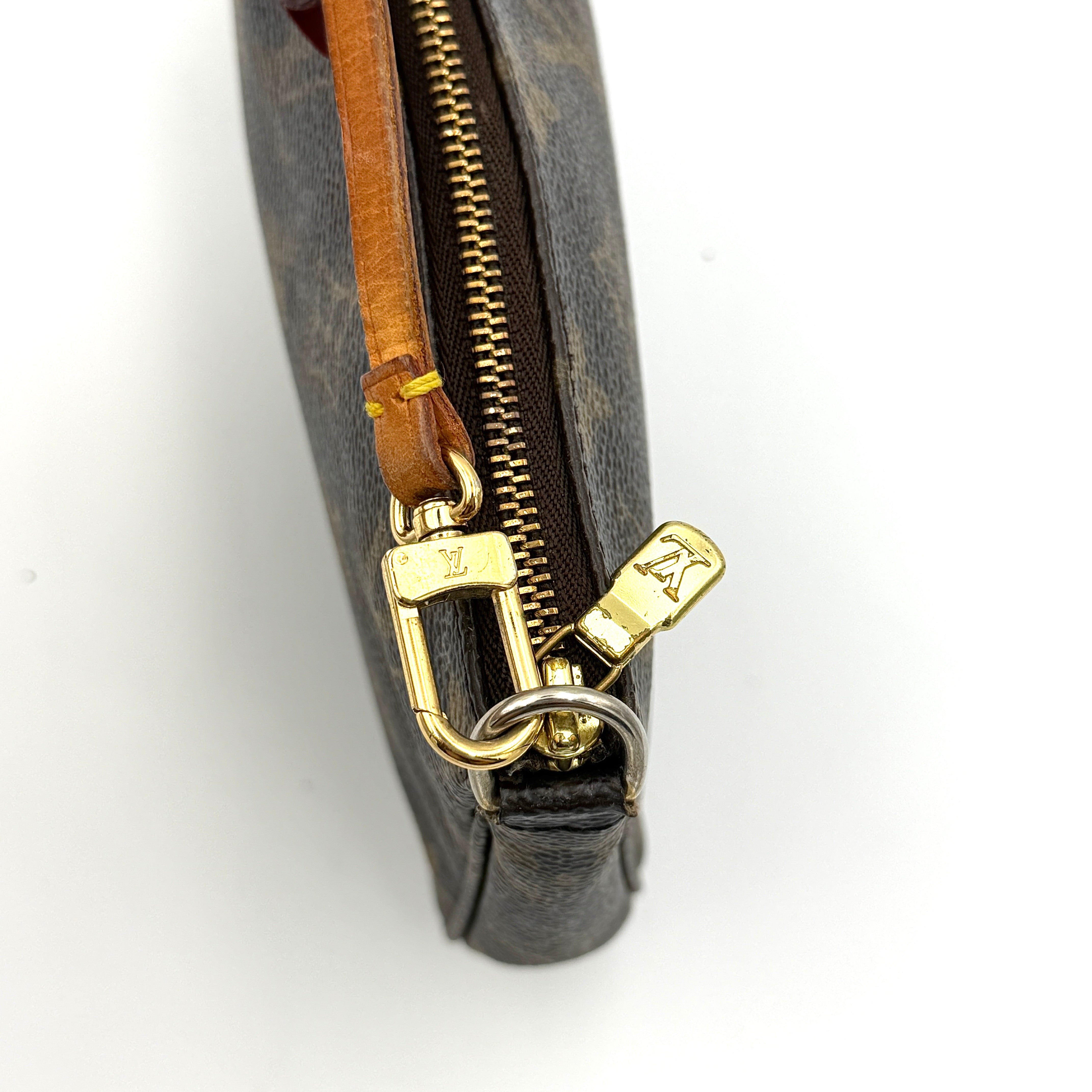 Louis Vuitton Monogram Pochette Bag Brown