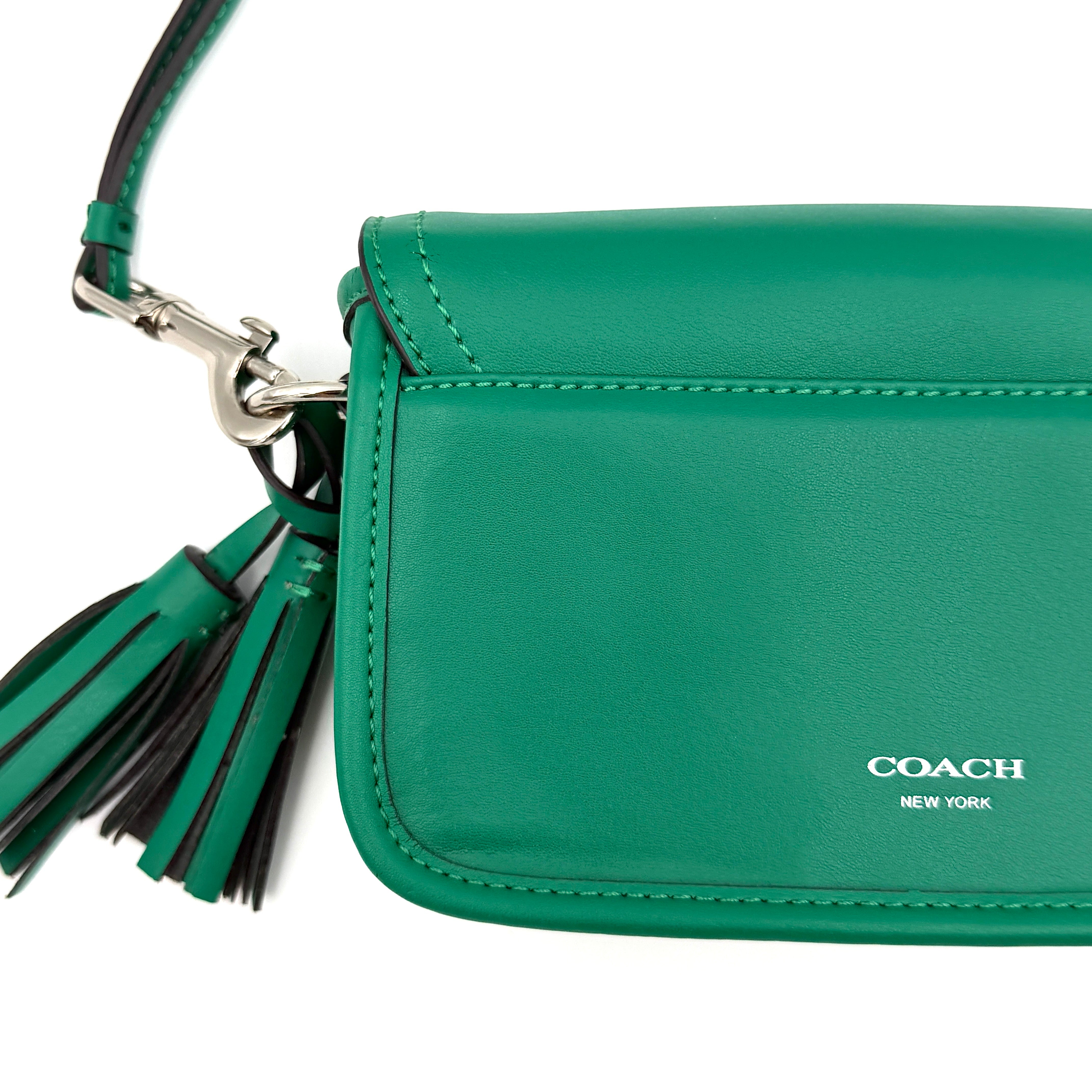 Coach Legacy Penny Crossbody Bag Emerald Green