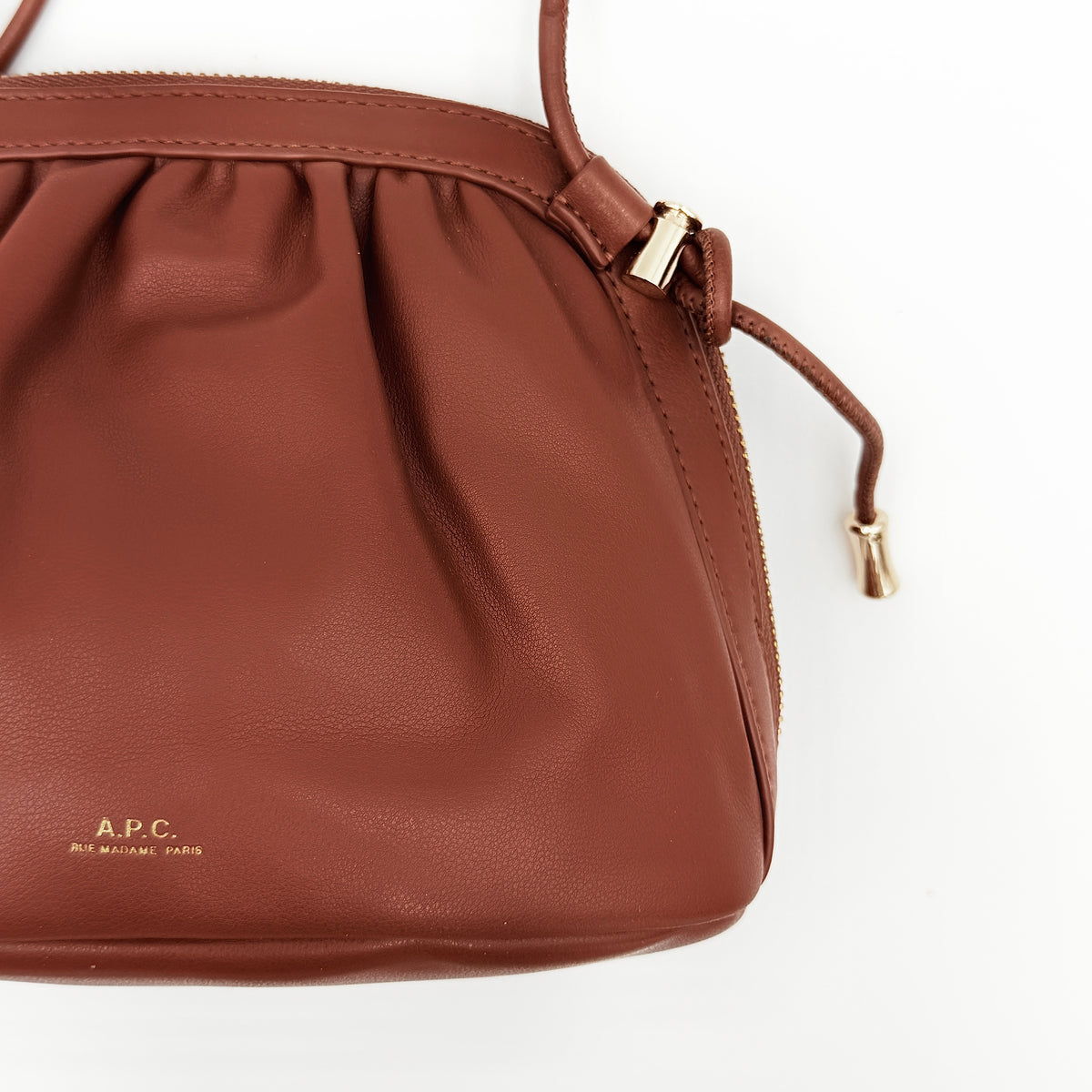 A.P.C. Mini Ninon Shoulder Bag Brown