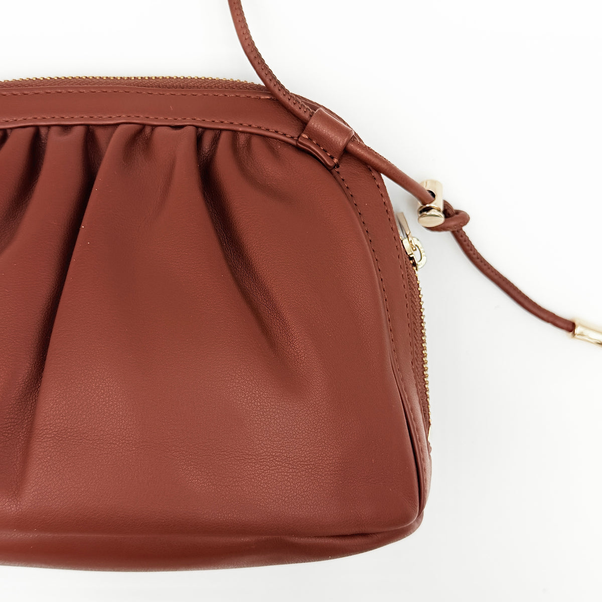 A.P.C. Mini Ninon Shoulder Bag Brown