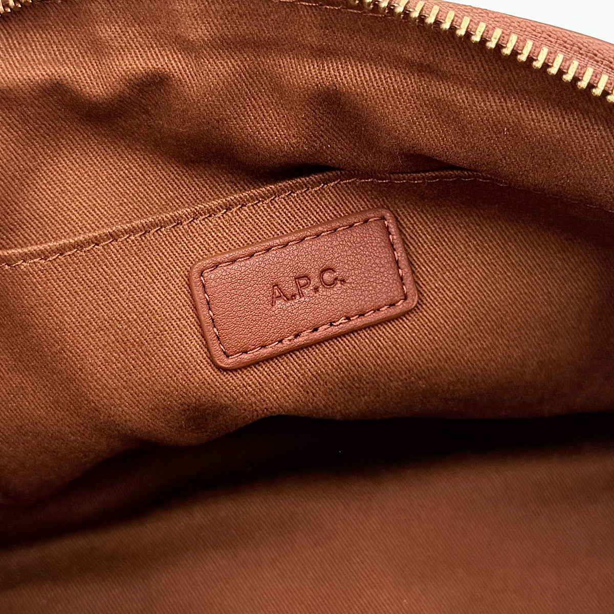 A.P.C. Mini Ninon Shoulder Bag Brown