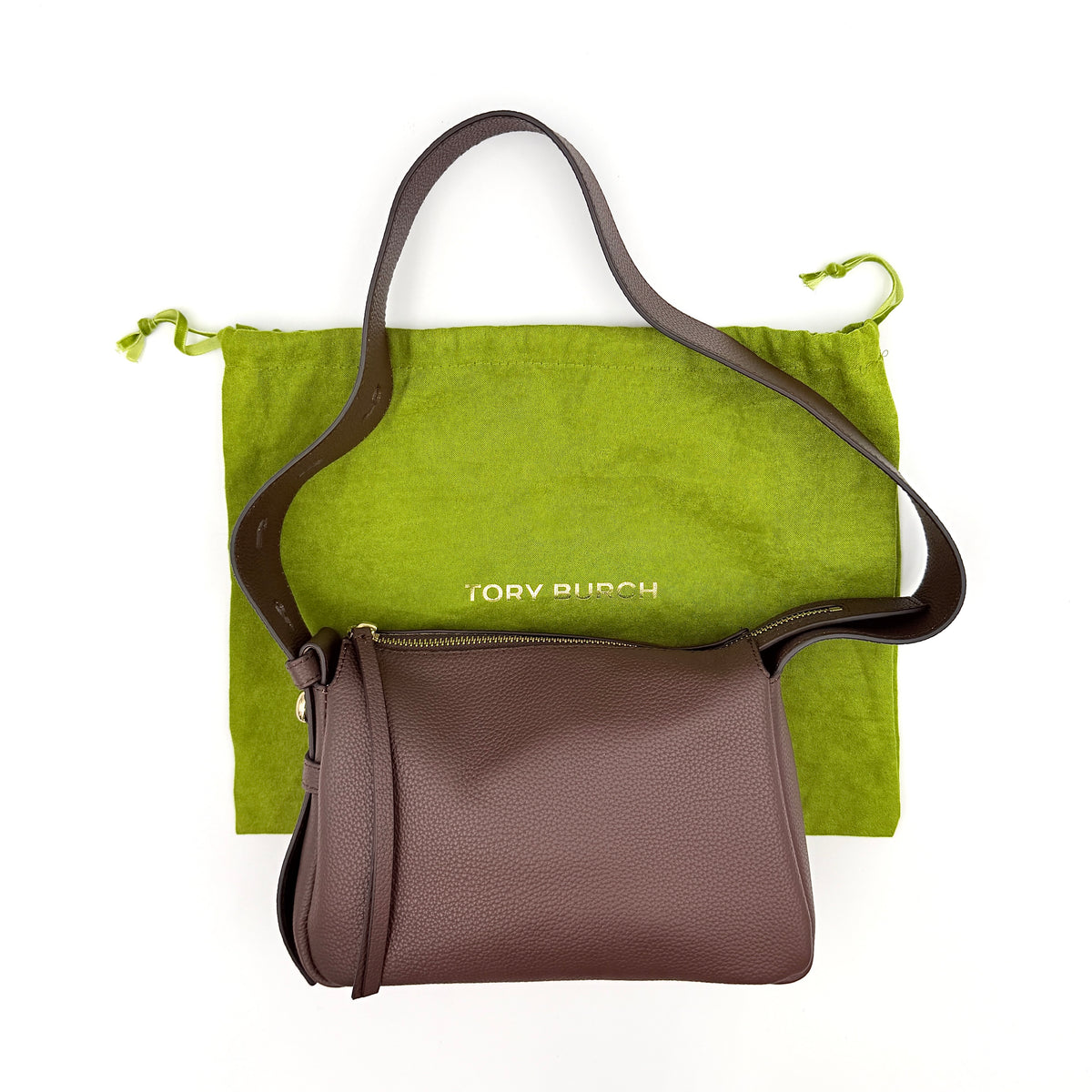 Tory Burch Romy Shoulder Bag Dark Brown