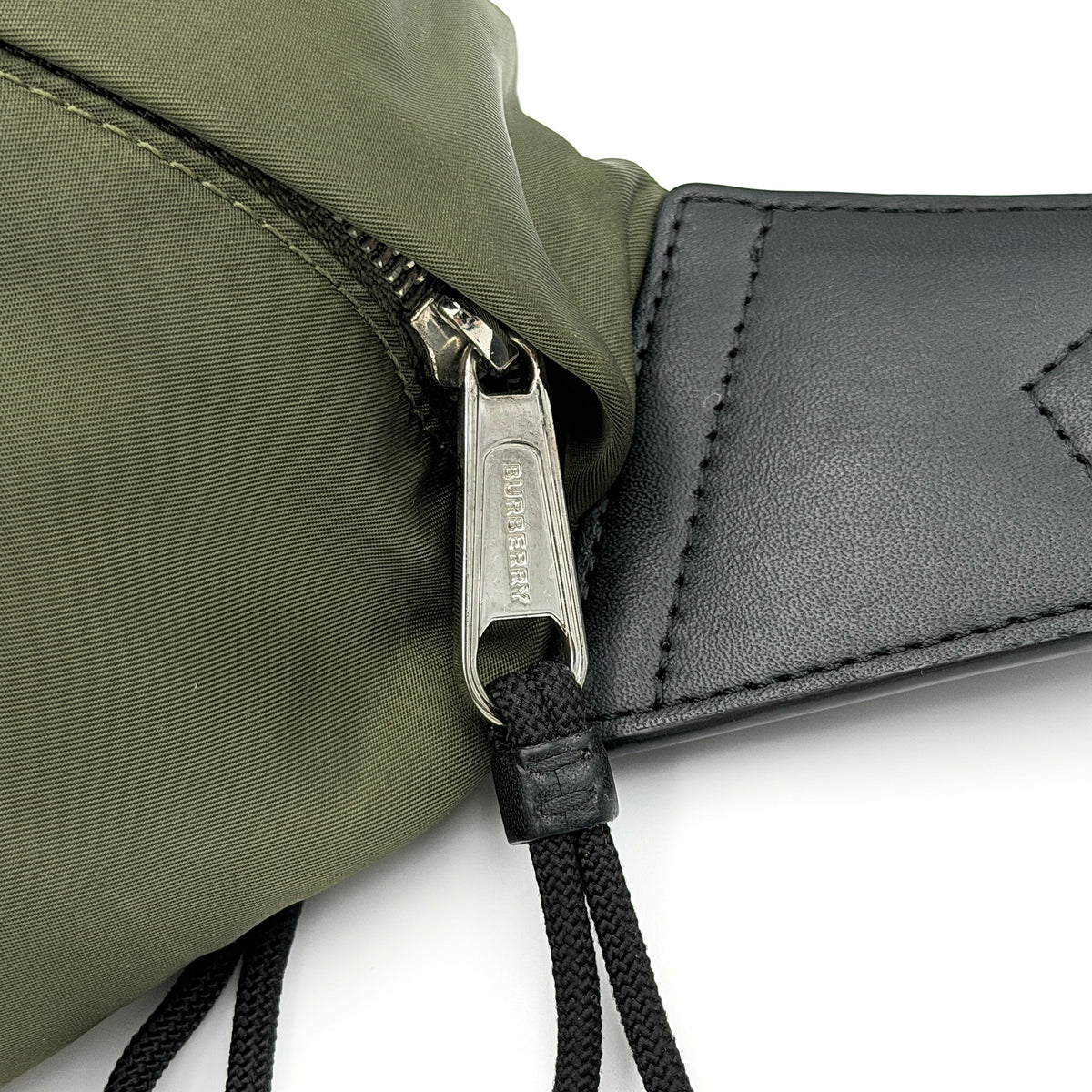 Burberry Logo Icon Stripe Sonny Body Bag Olive Green
