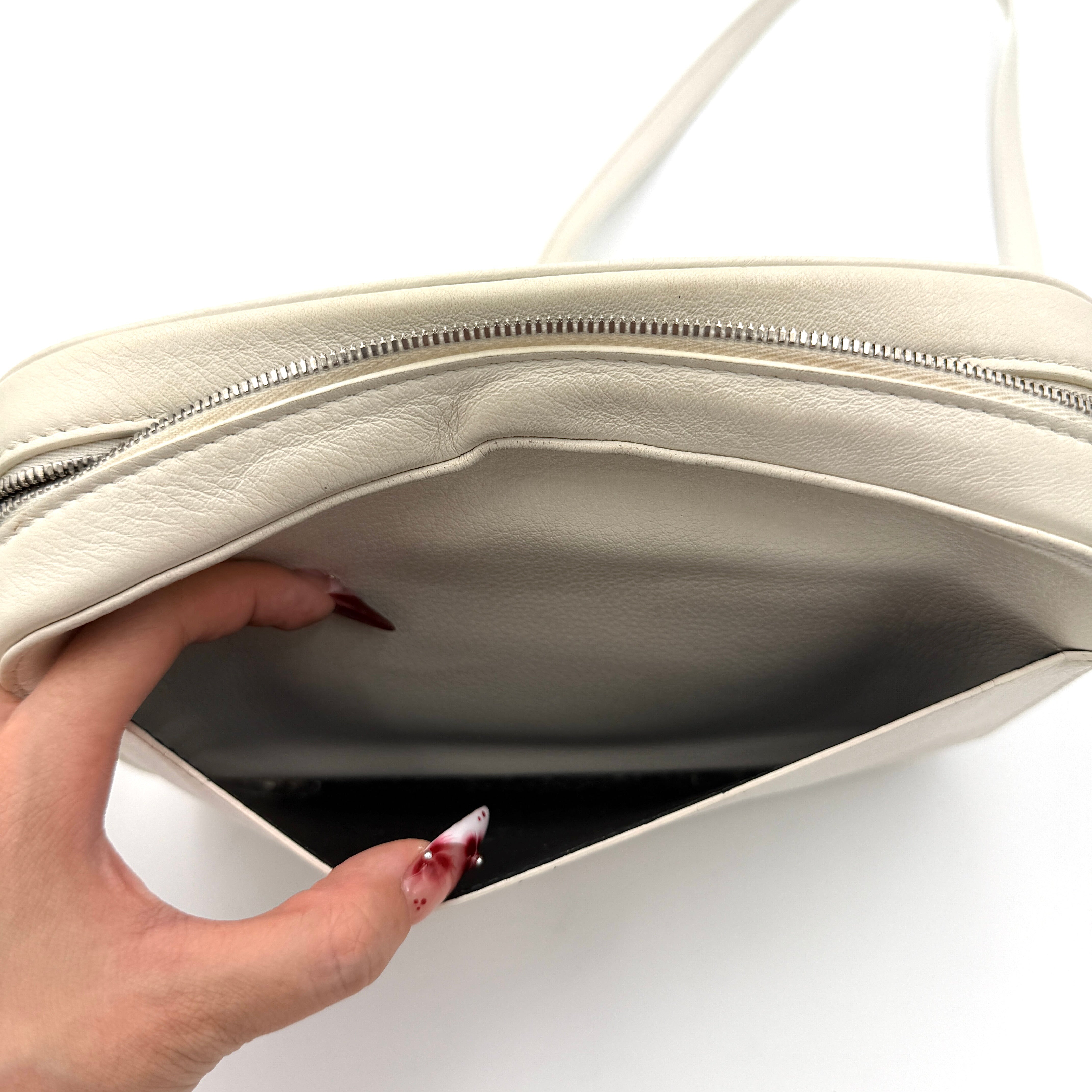 Balenciaga Everyday Camera Crossbody Bag White