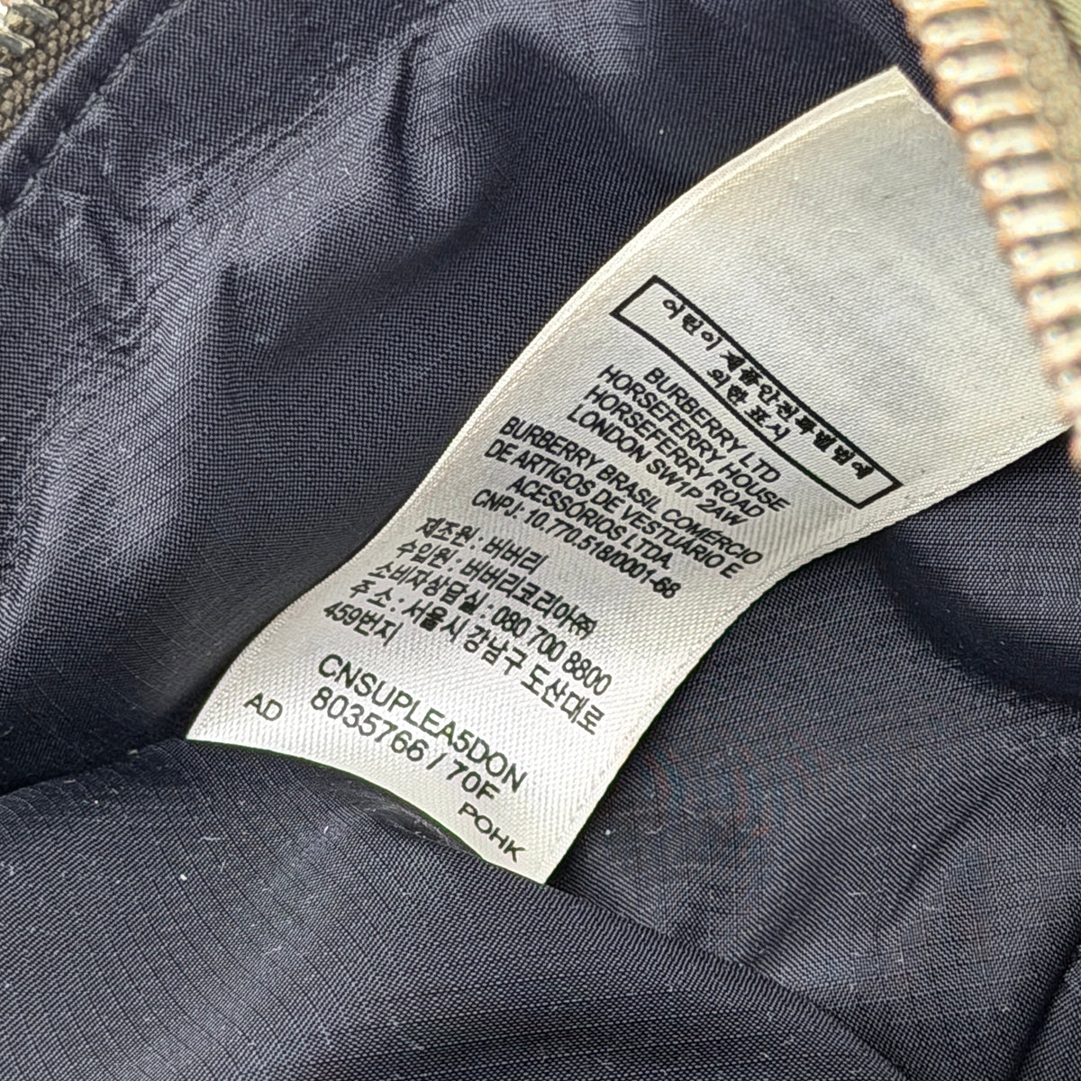 Burberry Logo Icon Stripe Sonny Body Bag Olive Green