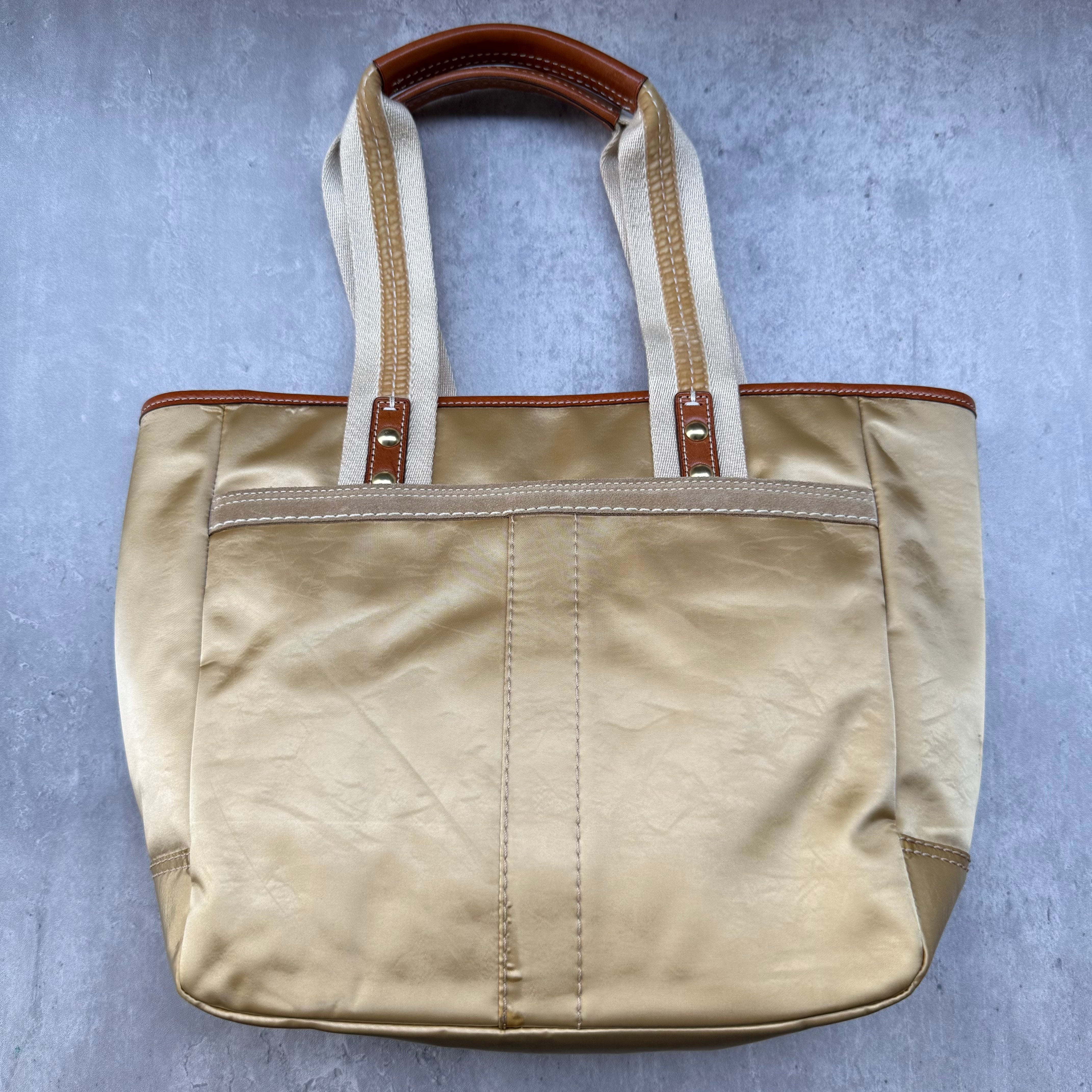Coach Signature Hampton Tote Bag Gold