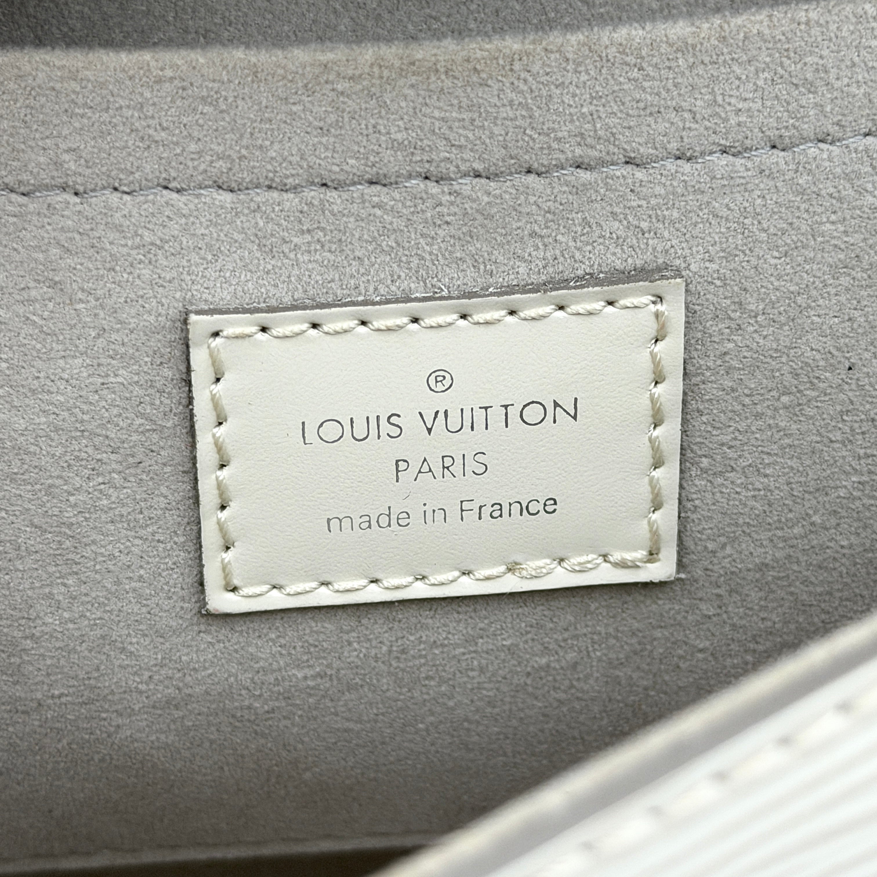 Louis Vuitton Montaigne Epi Pochette Bag Ivory