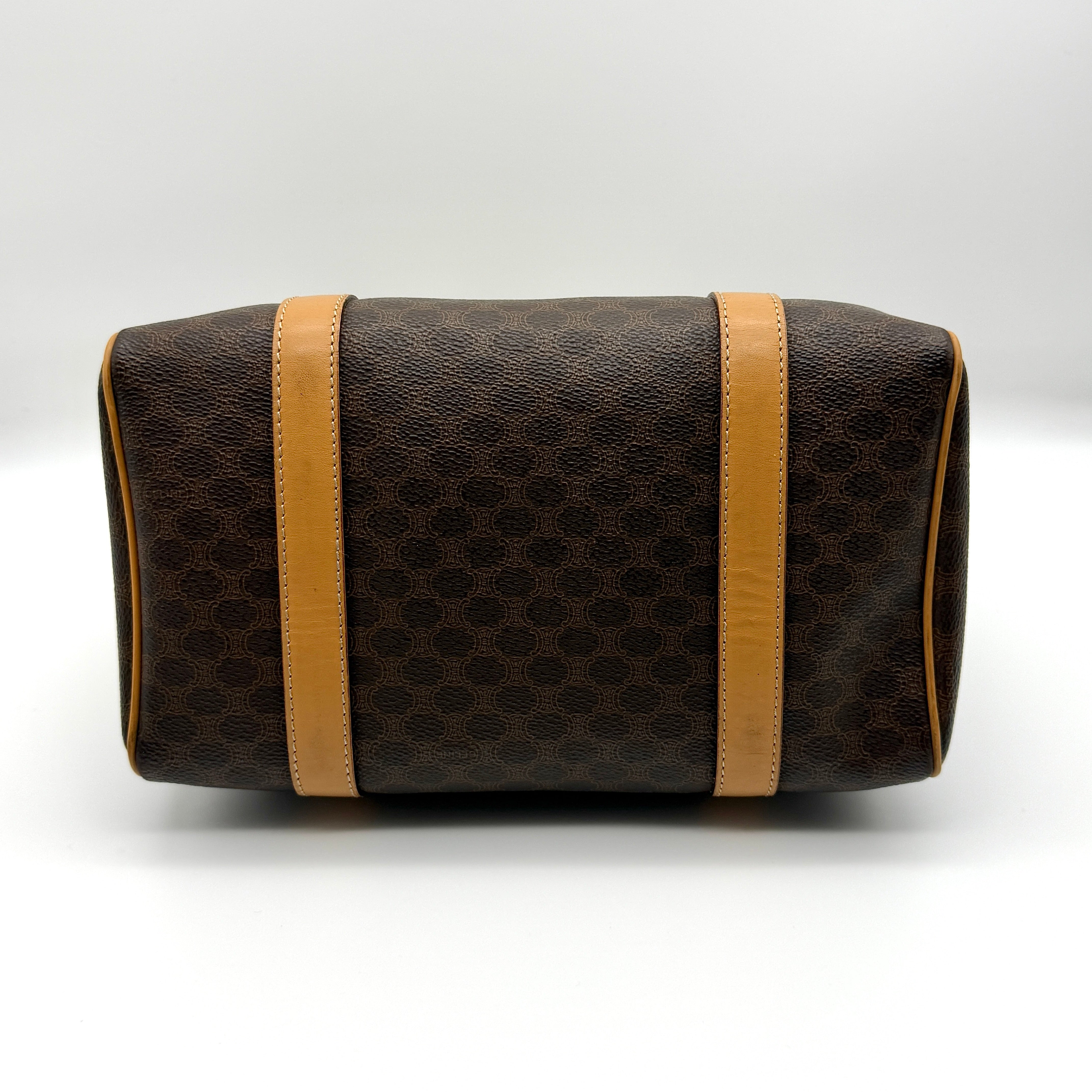 Celine Macadam Boston Bag Brown/Beige