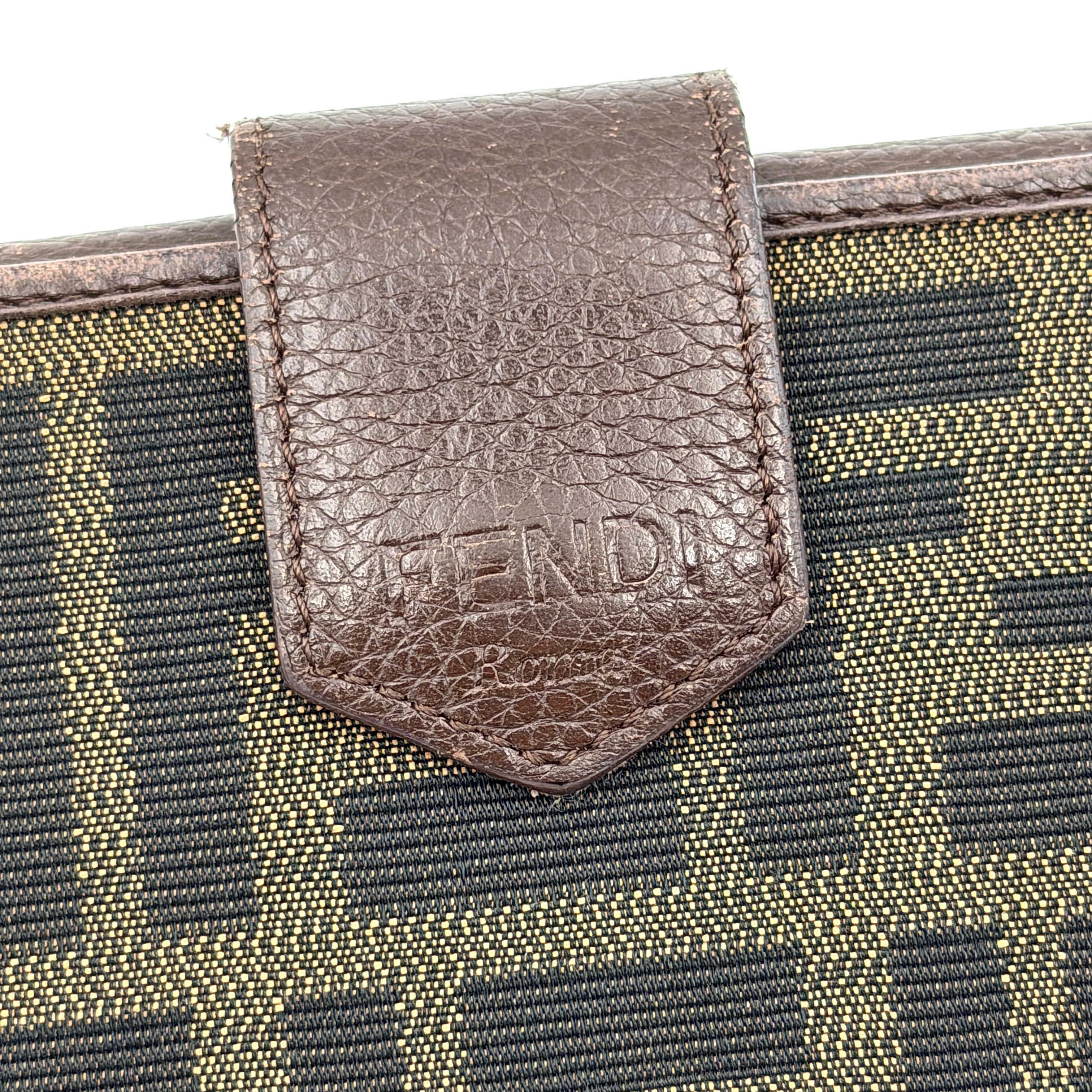 Fendi FF Zucca Long Wallet Brown