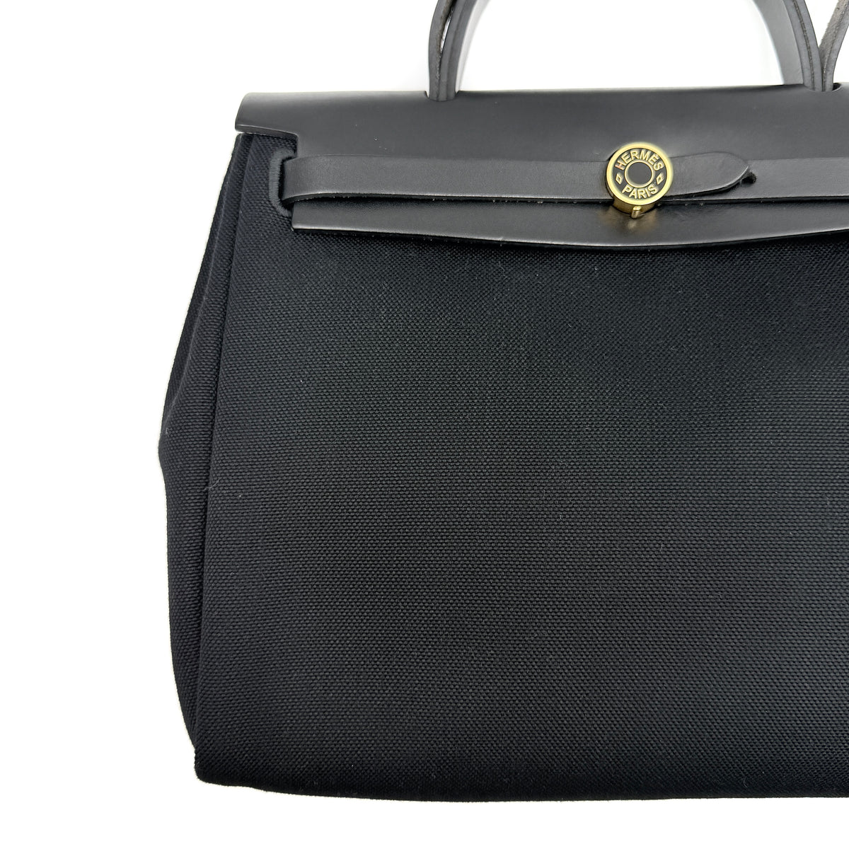 Hermès 2Way Herbag Zip 31 Handbag Black Noir
