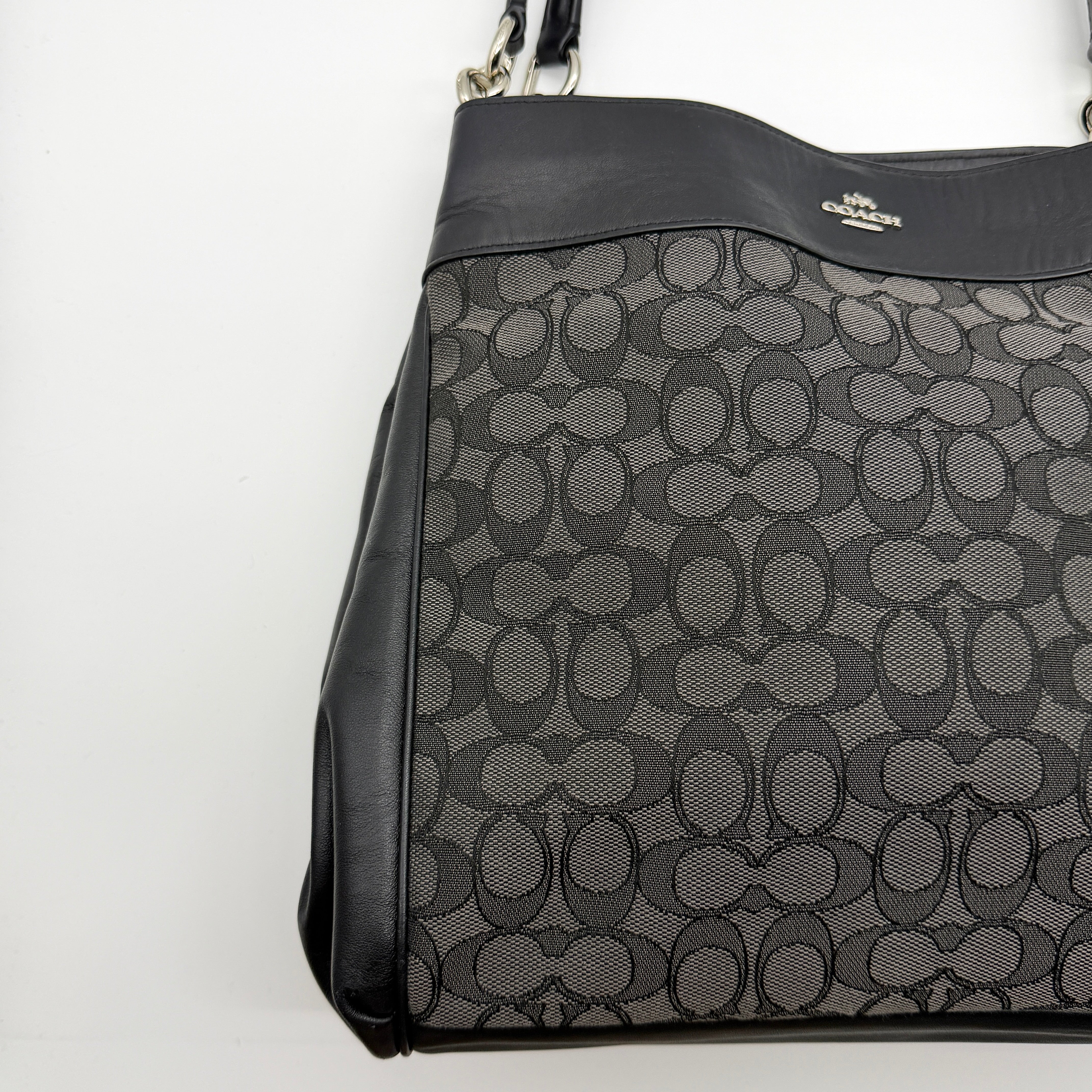 Coach Signature Lexy Shoulder Bag Black