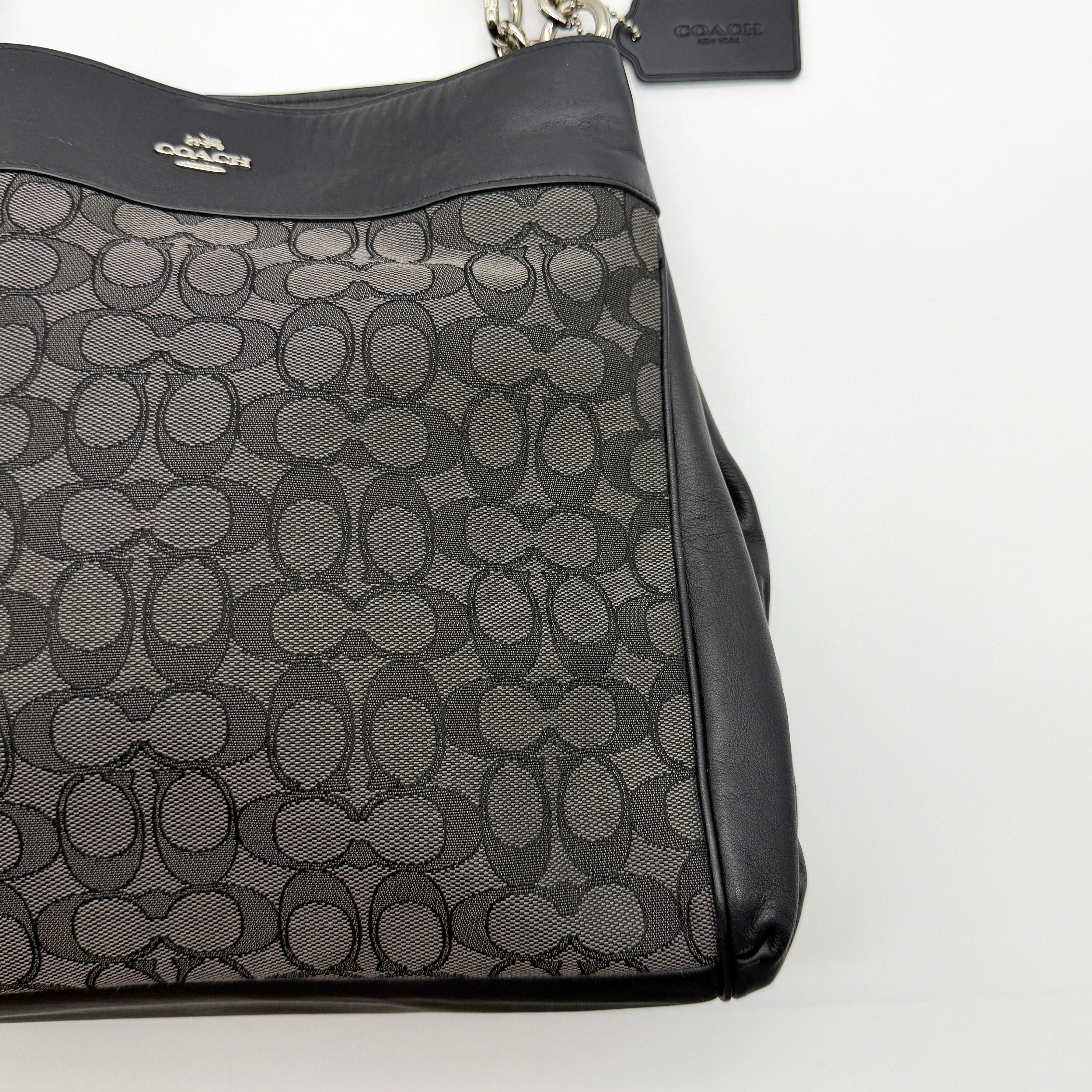 Coach Signature Lexy Shoulder Bag Black