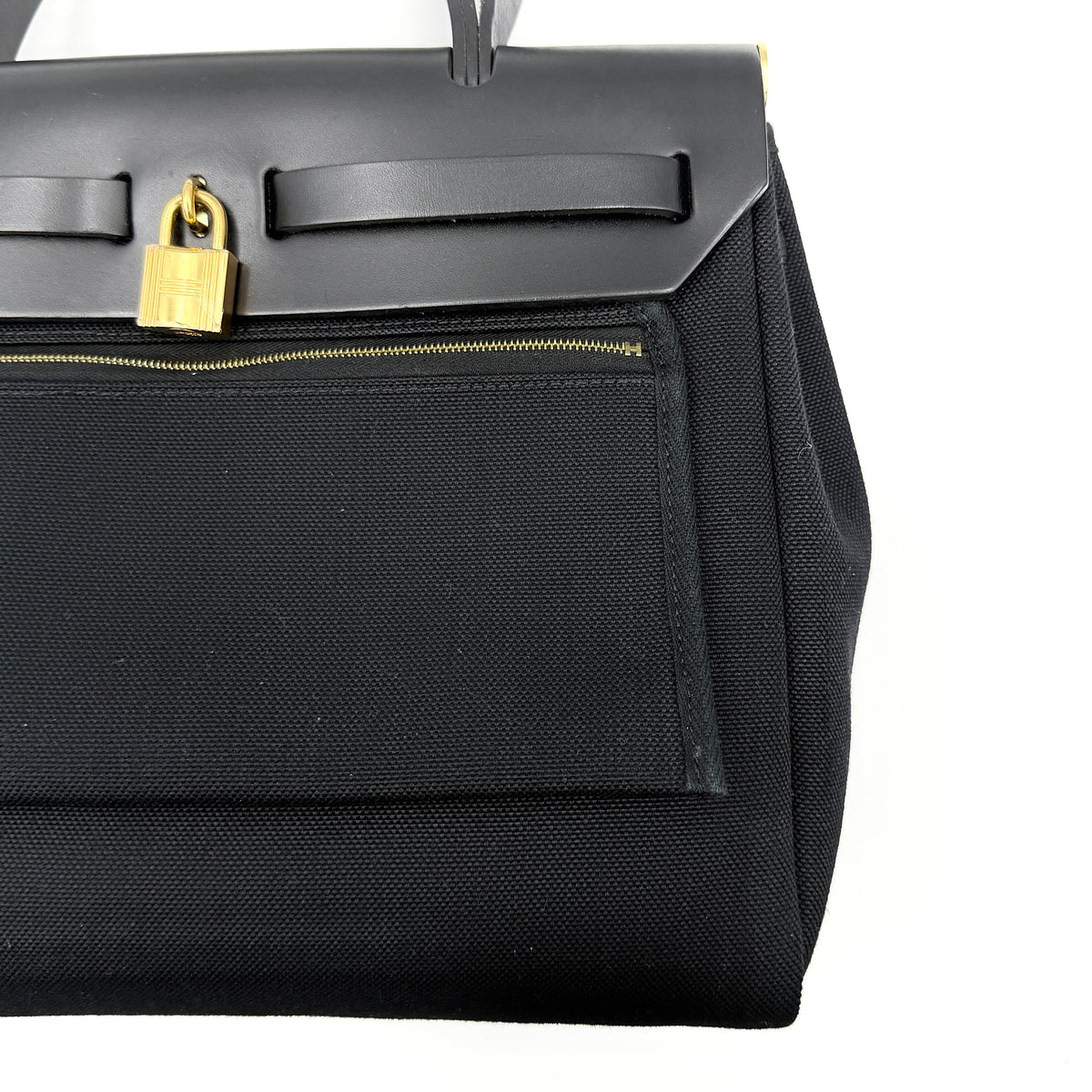 Hermès 2Way Herbag Zip 31 Handbag Black Noir