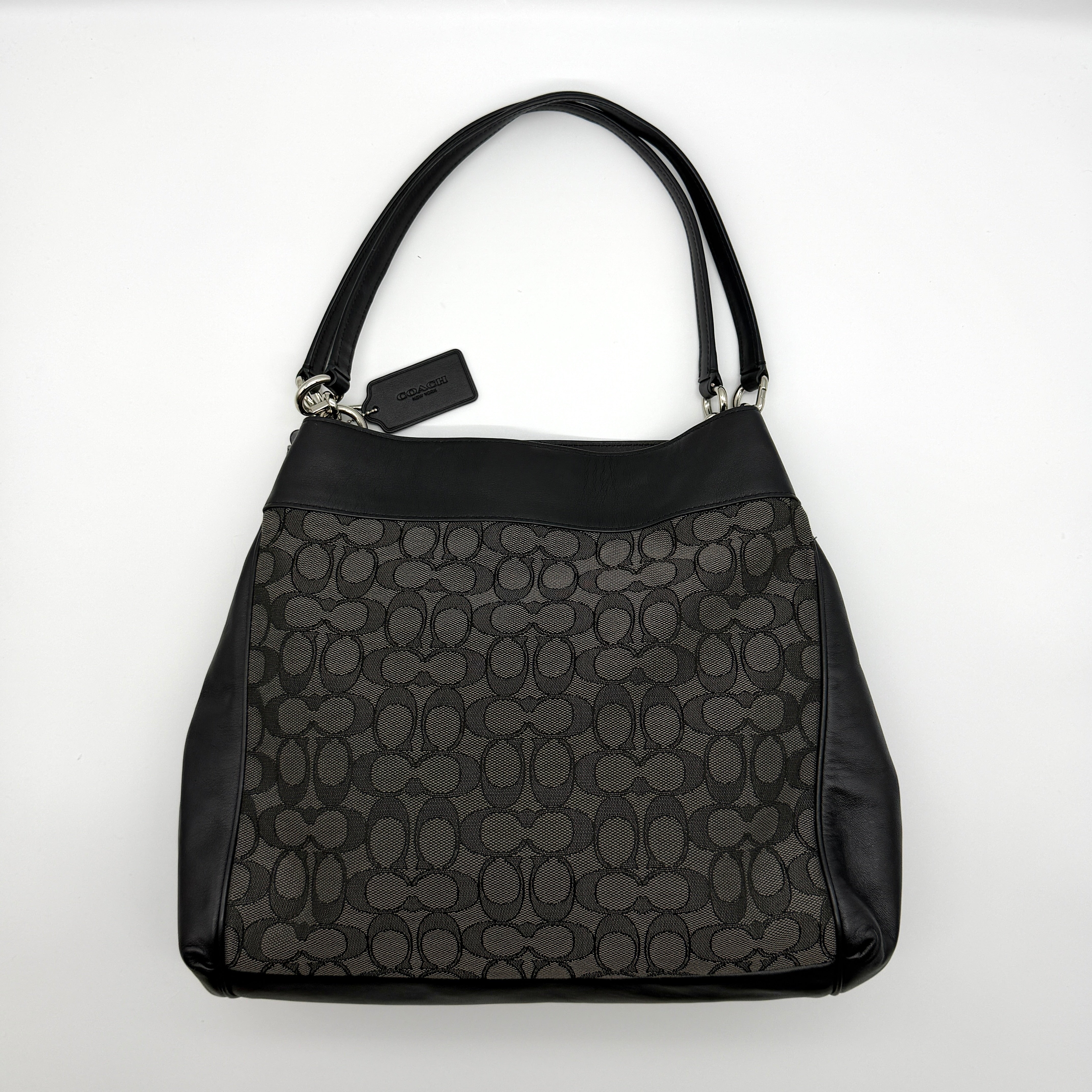 Coach Signature Lexy Shoulder Bag Black