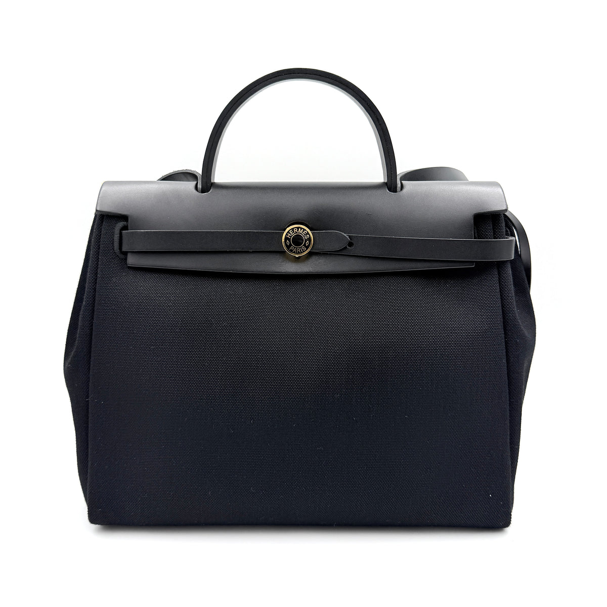 Hermès 2Way Herbag Zip 31 Handbag Black Noir