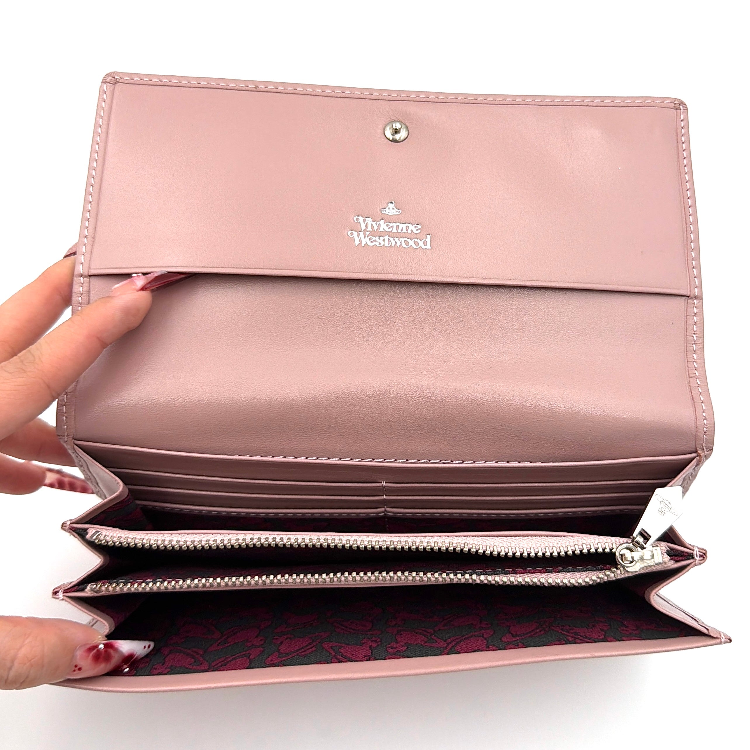 Vivienne Westwood Orb Long Wallet Light Pink