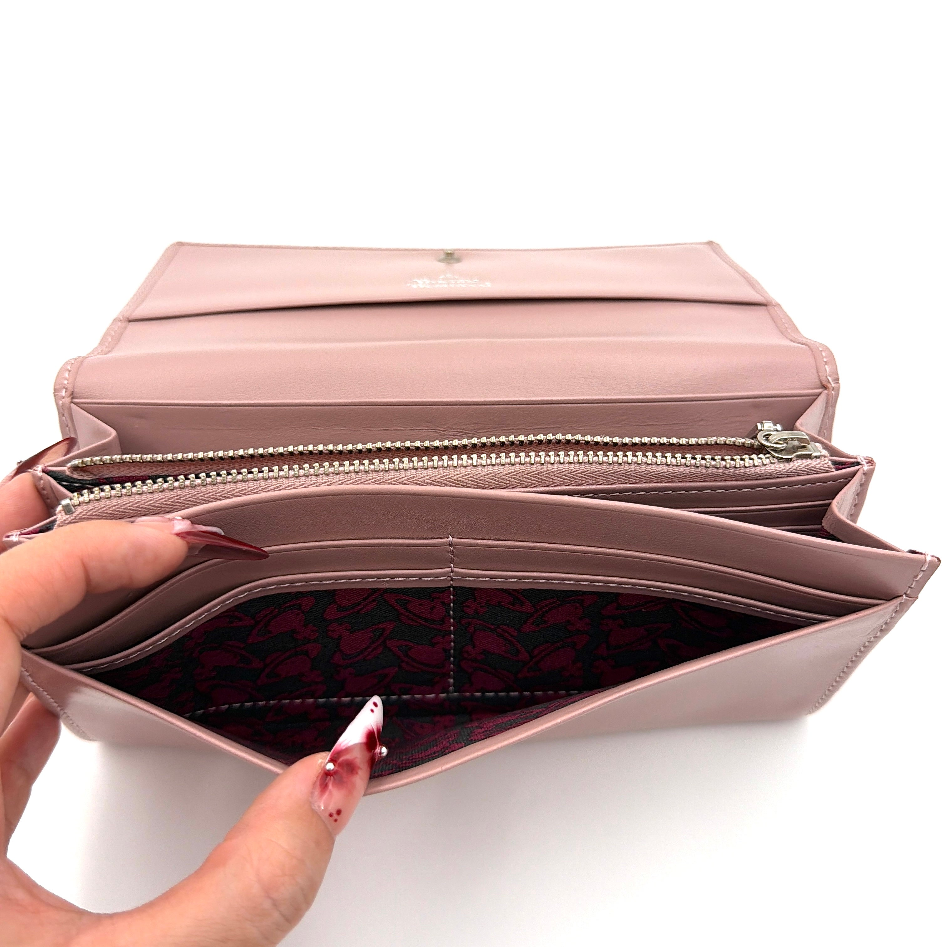 Vivienne Westwood Orb Long Wallet Light Pink